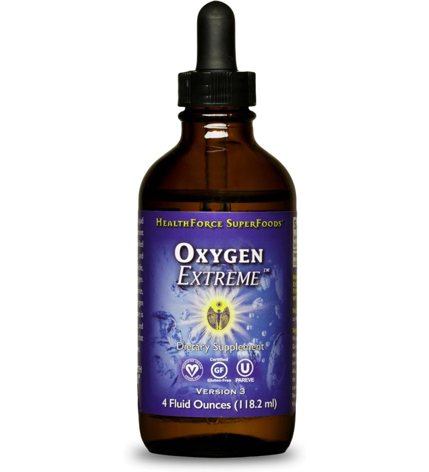 HealthForce SuperFoods Oxygen Extreme Liquid - 4 Fl Oz. - Buy Online on GoSupps.com