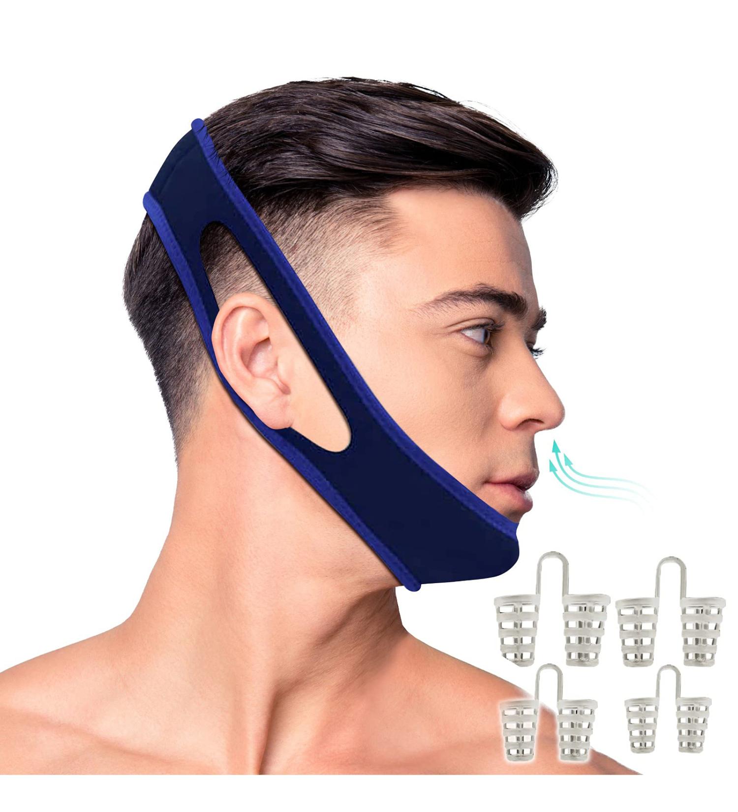 BONNA Anti Snoring Chin Strap & Nose Vents - Stop Snoring Solution for Men and Women - Buy Online on GoSupps.com