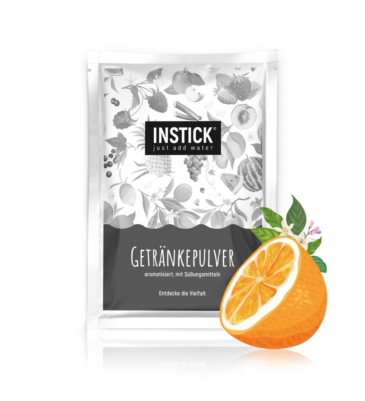 Buy Intick Sugar-Free Instant Orange Drink Powder - Vegan Low-Calorie Vitamin C - 18L Pack - Buy Online on GoSupps.com