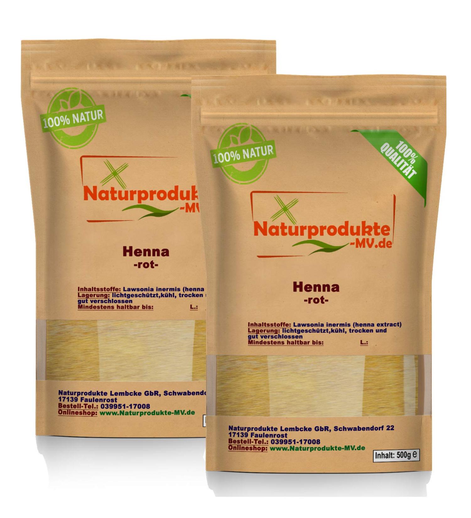 Henna powder red (2x 500 g) henna powder hair color natural hair care 1000g 1kg