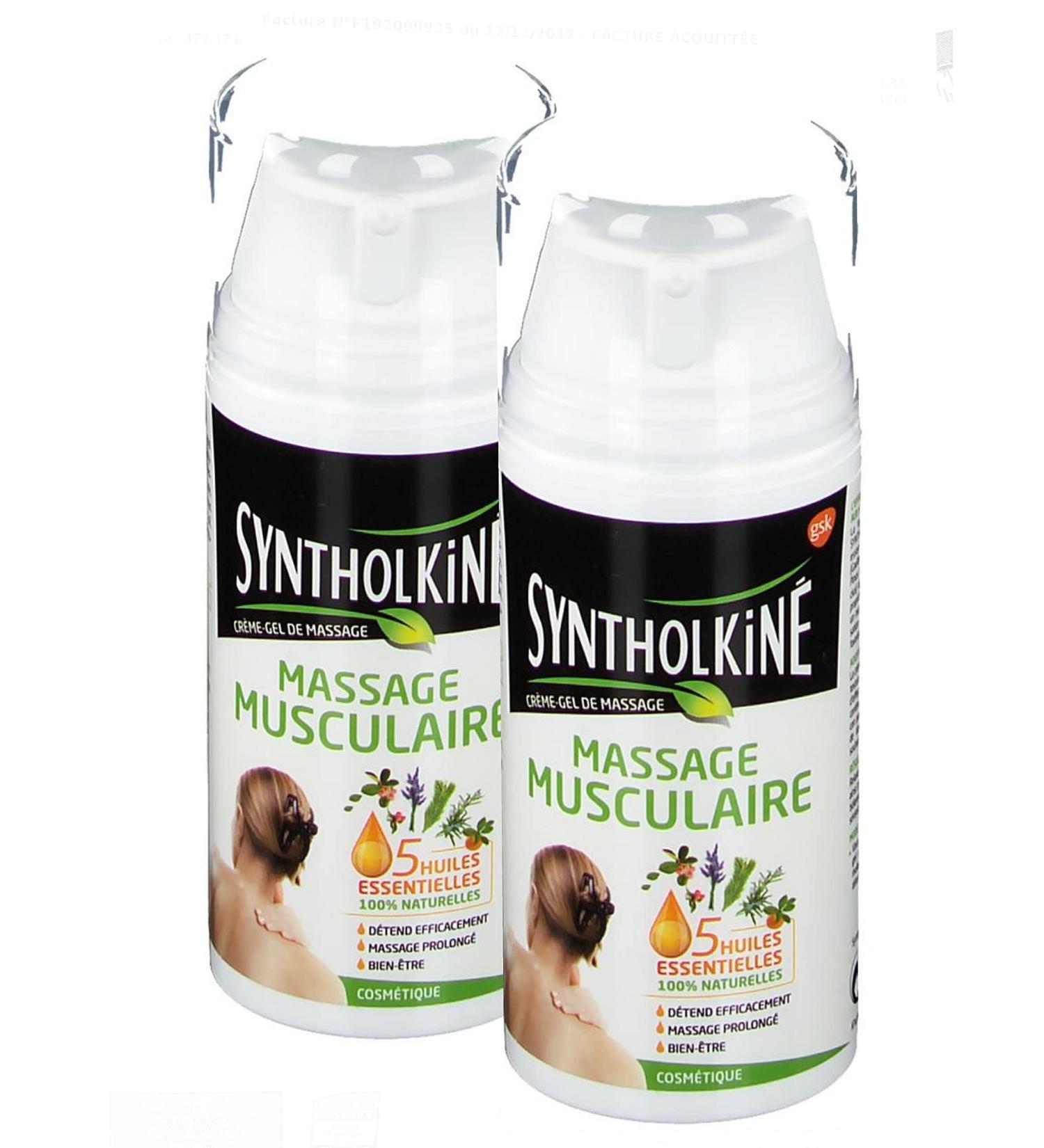 Syntholkine Cream Massage Gel 2x75 ml | Effective Pain Relief & Muscle Recovery | Shop Internationally Now - Buy Online on GoSupps.com
