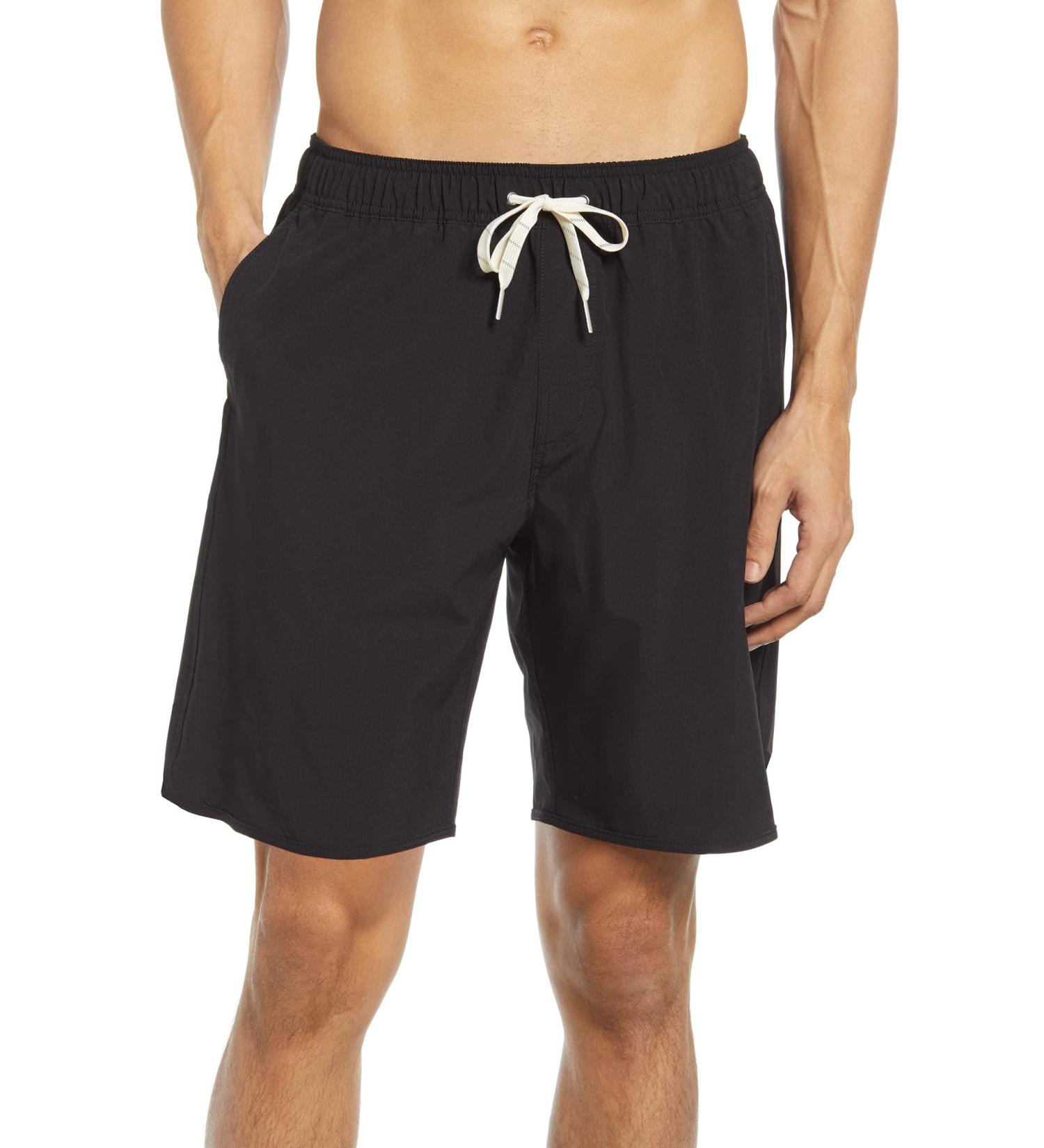 LYRIKER Quick-Drying Swim Shorts for Men | Mesh Inner Briefs & Pockets | Short Sport Pants in Black - Buy Online on GoSupps.com