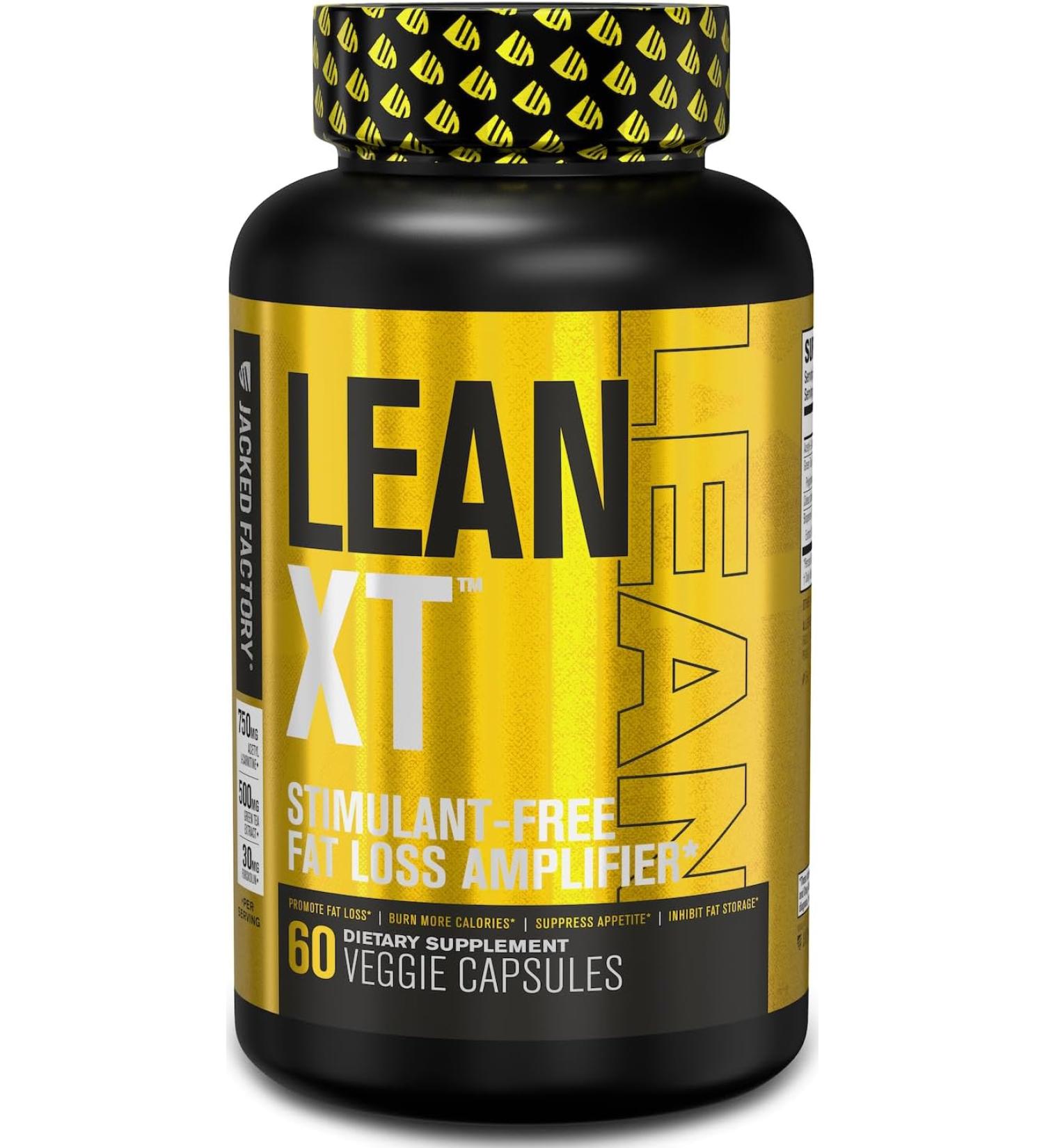 Jacked Factory Lean-XT Non Stimulant Fat Burner Ã¢â¬â 60 Capsules for Weight Loss - Buy Online on GoSupps.com