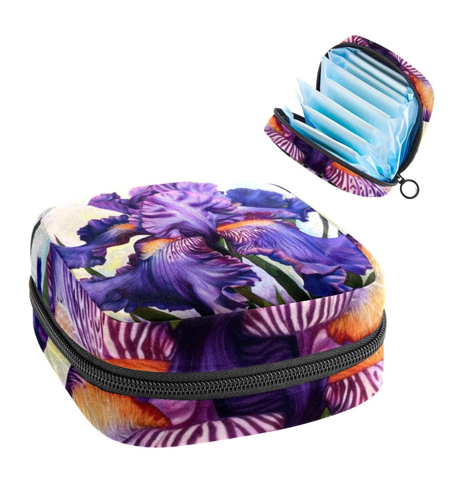 MuooouM Storage Bag for Women - Palm Leaves & Pineapple Patterns Portable Menstrual Cup & Breastfeeding Holder Perfect for Teens & Girls - Color 8 - Buy Online on GoSupps.com