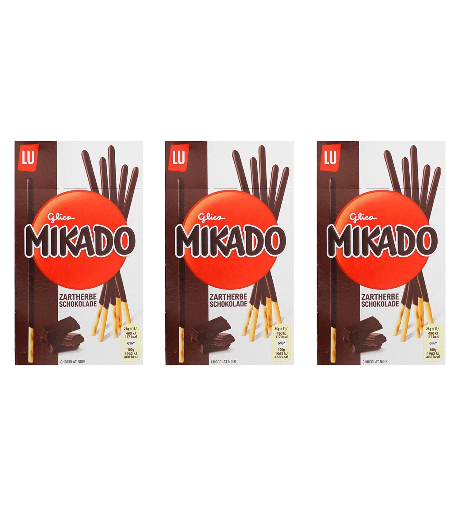  Mondelez International Mikado Dark Chocolate Biscuit Sticks 75g Pack of 3 - Buy Online on GoSupps.com
