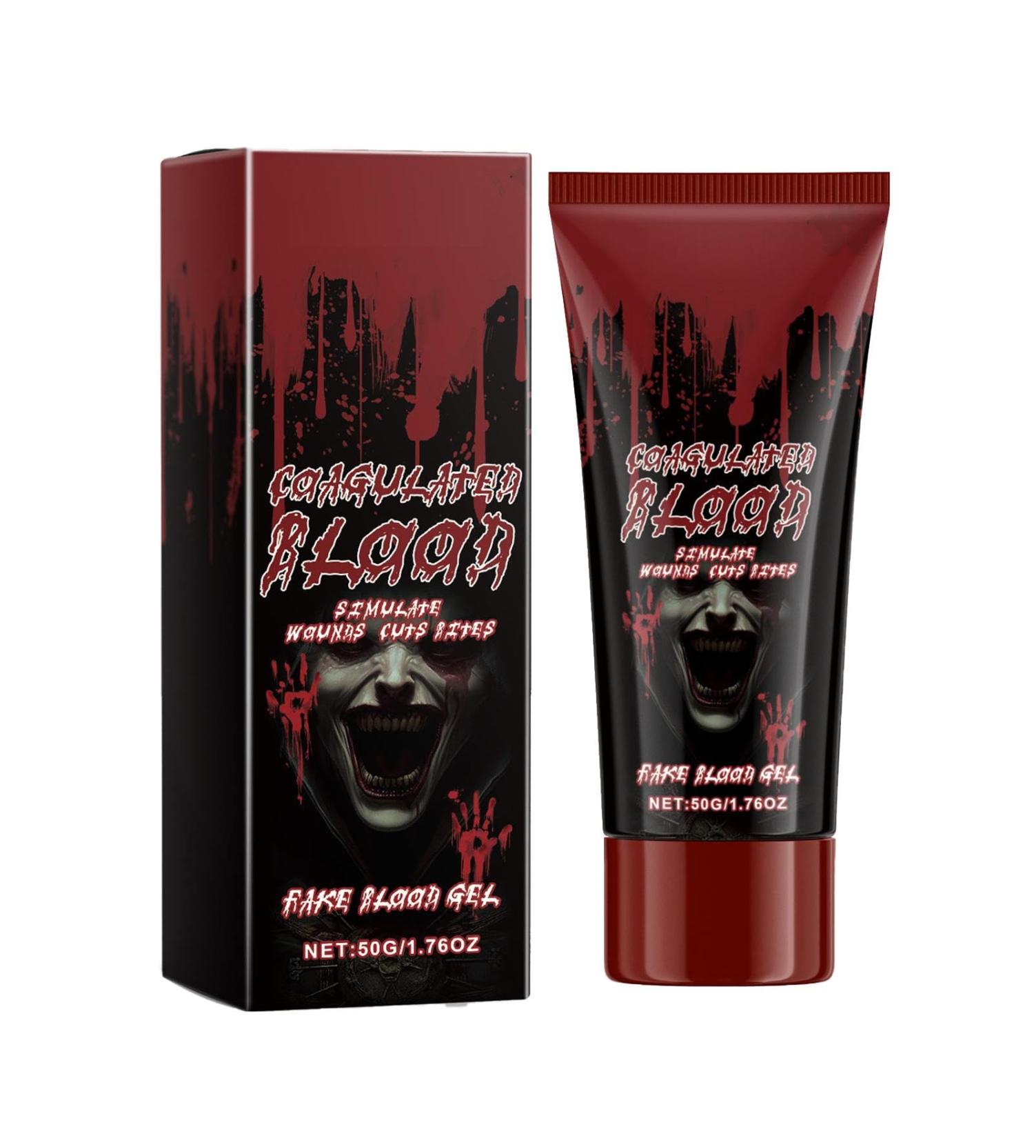  jlceh Blood Gel - Vampire Blood Vampire Accessories Realistic Special Makeup for Nose Bleeding Cosplay Sfx Flesh Wound Zombie Vampire 50g - Buy Online on GoSupps.com