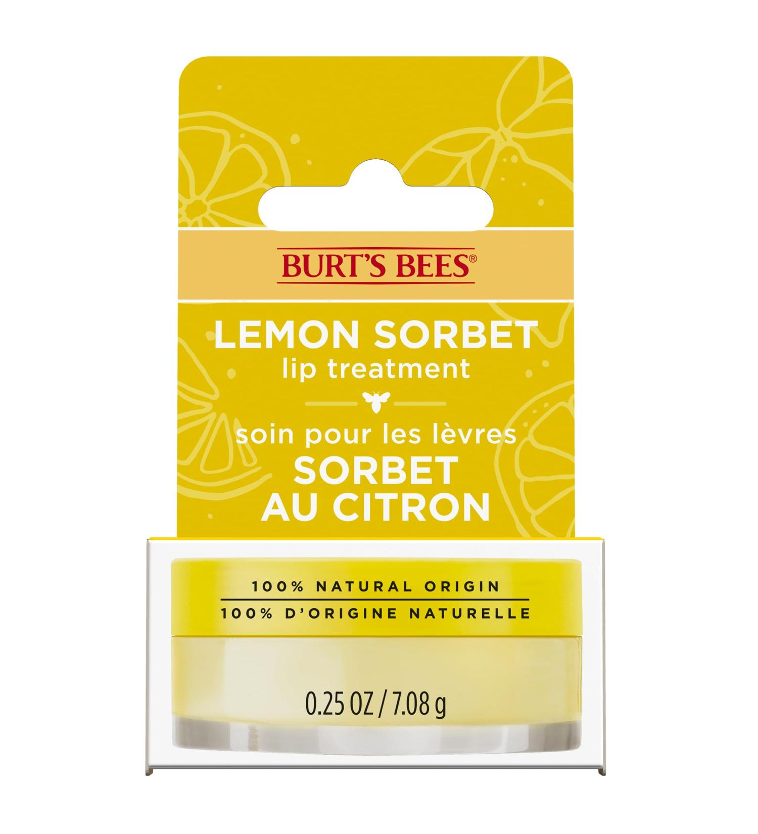 Burts Bees Nourishing Lemon Sorbet Lip Mask Jojoba Oil Lip Treatment 7.08 g - Buy Online on GoSupps.com