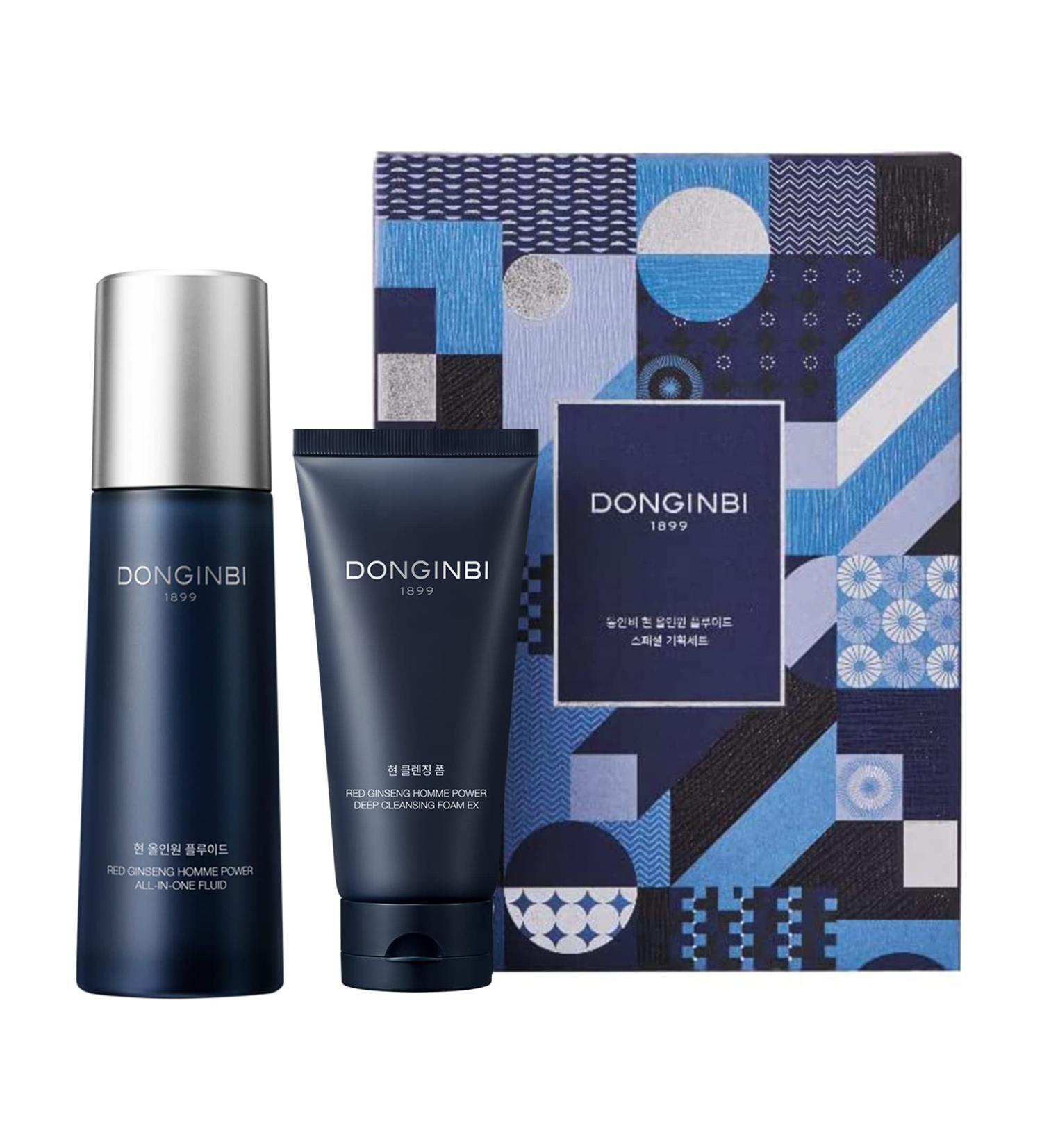 DONGINBI Red Ginseng Homme All-in-One Special Set - Anti-Aging Skin Care Cleansing Foam & Moisturizing Toner - Best Korean Red Ginseng Products for Men - International Shipping - Buy Online on GoSupps.com