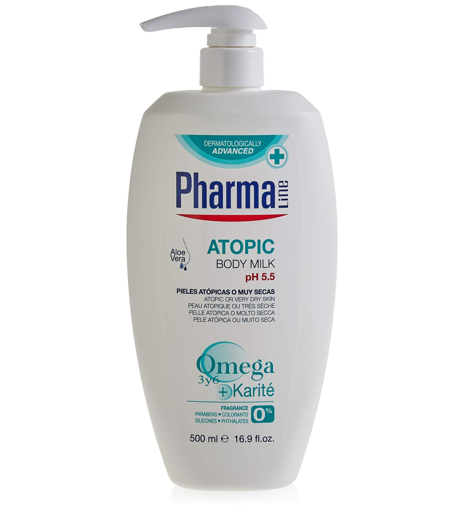 Pharmaline Body Milk Atopic 500ml - Crema Hidratante Sin Siliconas Parabenos ni Sulfatos para Pieles At picas y Secas - Env o Internacional Disponibles - Buy Online on GoSupps.com