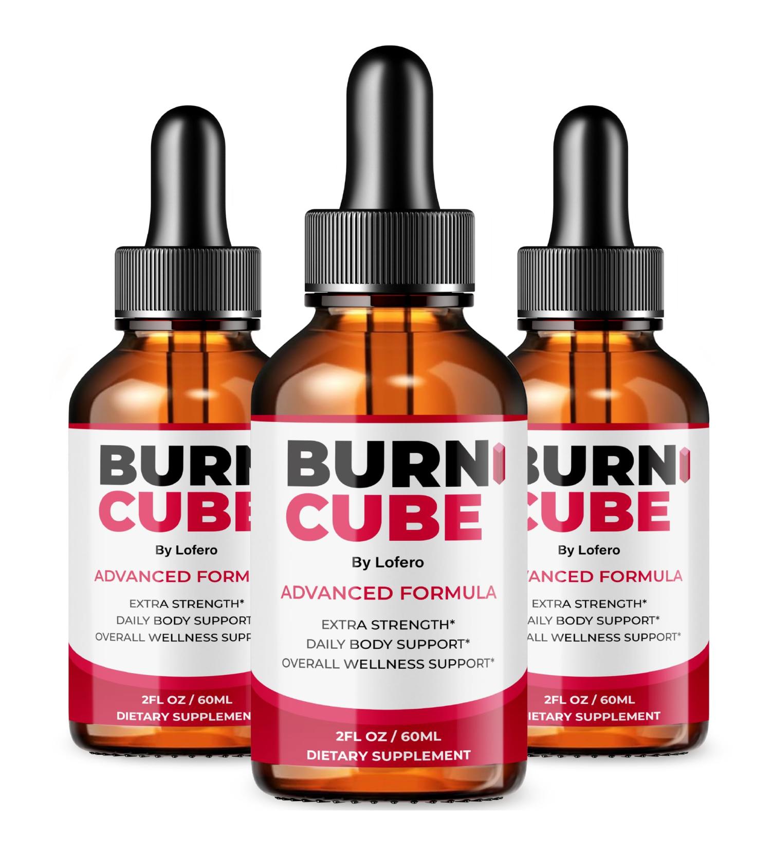 (3 Pack) Burn Cube Drops BurnCube Liquid Supplement Loss Support Wellness Formula Digestive Health Natural Vitamin Maximum Energy Workout Booster Healthy Digestion Sexy Slim Body Sculpt Gotas (6 oz) - Buy Online on GoSupps.com