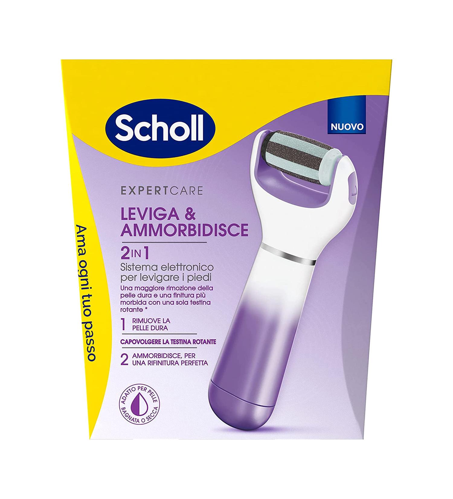 Scholl Velvet 2-in-1 Electronic Pedicure System - Smooth & Soften Feet Remove Calluses & Cracked Heels | International Shipping - Buy Online on GoSupps.com
