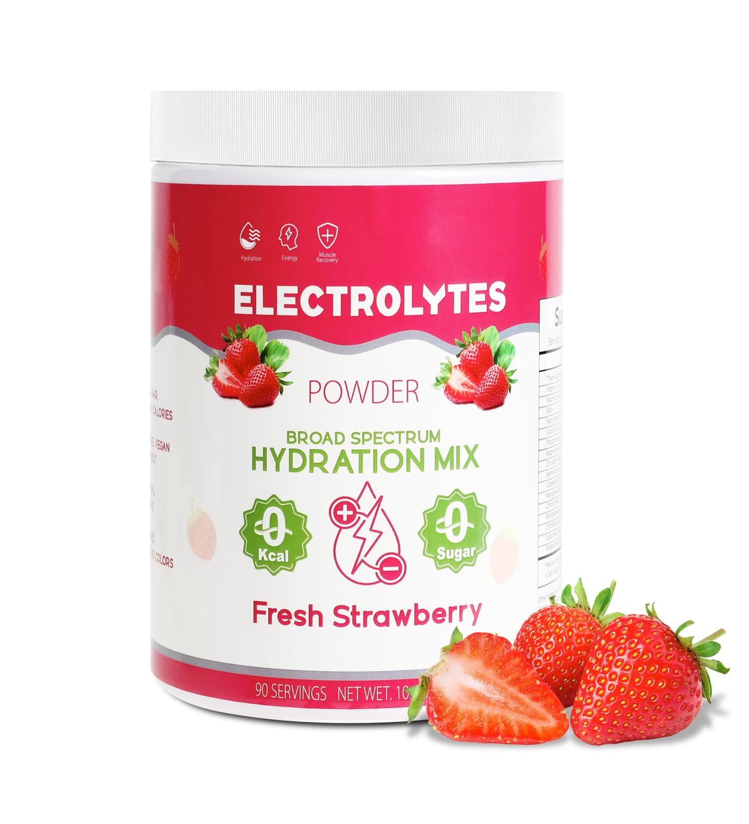 Electrolyte Powder - Sugar-Free Flavorless Hydration Keto & Vegan 90 Servings - Daily Electrolyte Replenisher - Buy Online on GoSupps.com
