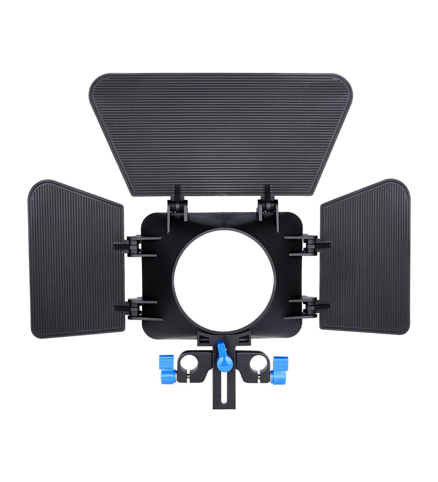 Annsm Matte Box for 15mm Rail Rods - Height Adjustable, Fits Camera Lenses <85mm Dia - Canon Sony Panasonic Nikon Fujifilm Olympus Compatible - Buy Online on GoSupps.com