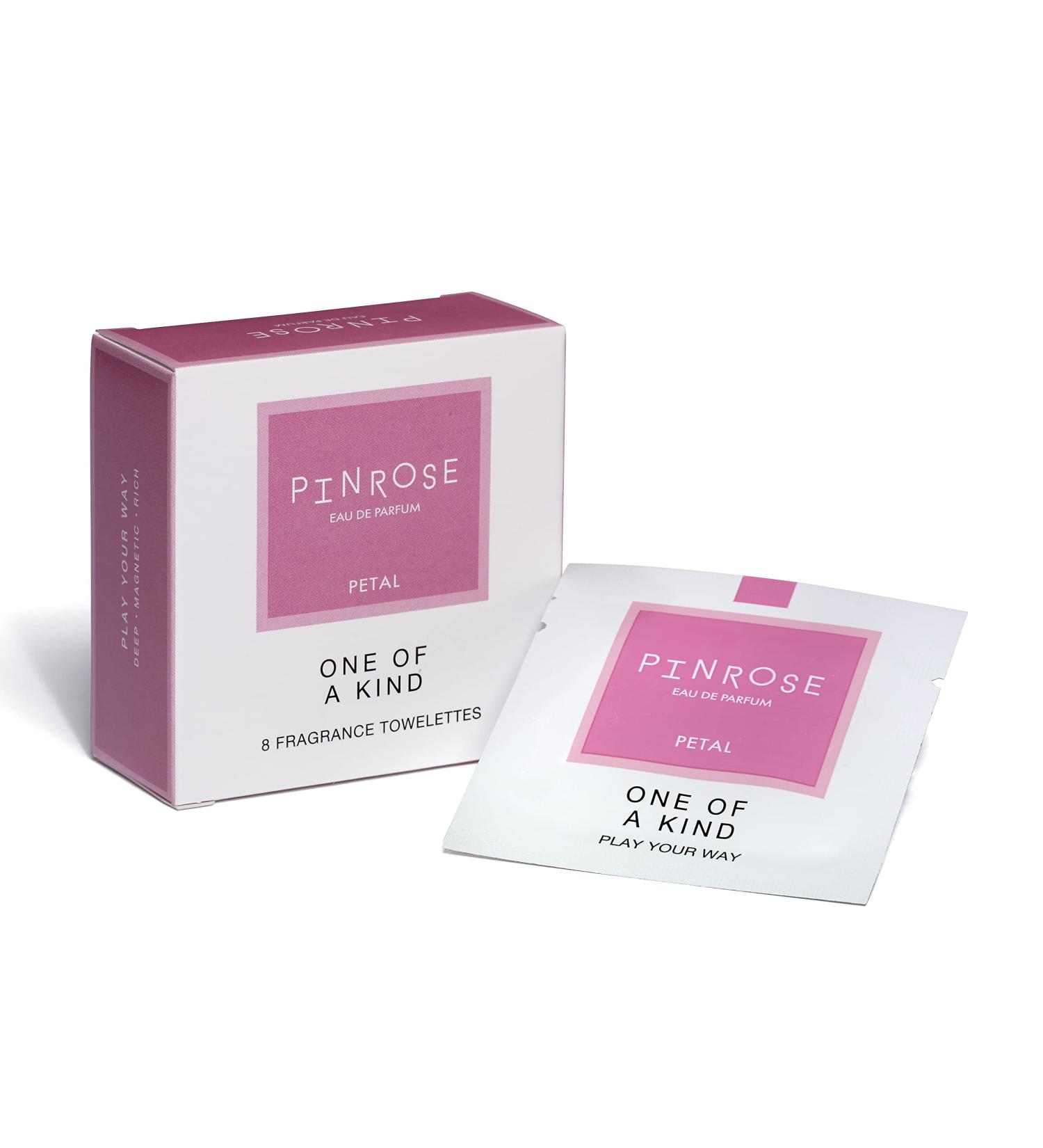 PINROSE Perfumes One of a Kind - Eau de Parfum Petals (Fragrance Towelettes) - Vegan Cruelty-free & Hypoallergenic with Essential Oils - Notes of Rose Patchouli Vanilla Musk & Ambergris One of a Kind 8 Count (Pack of 1) - Buy Online on GoSupps.com