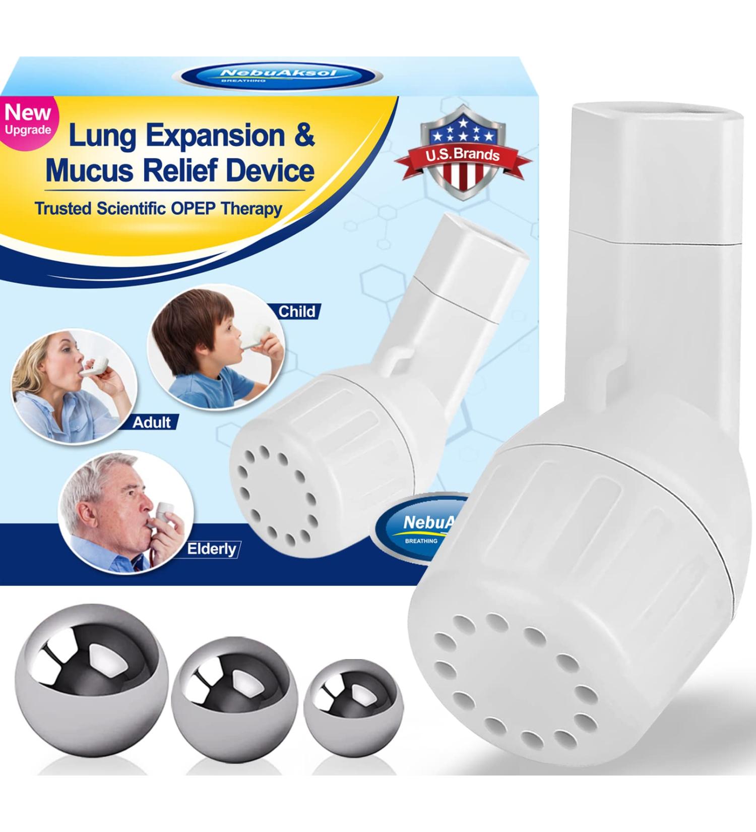 Lung Exerciser Device for Stronger Lungs | OPEP Therapy for Mucus Relief & Lung Expansion - Buy Online on GoSupps.com