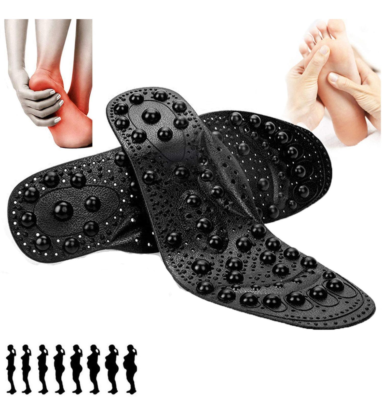 EEUK Acupressure Insoles: Magnetic Massage Insoles for Weight Loss & Foot Circulation - Orthopedic Soles (1 Pair) - Buy Online on GoSupps.com