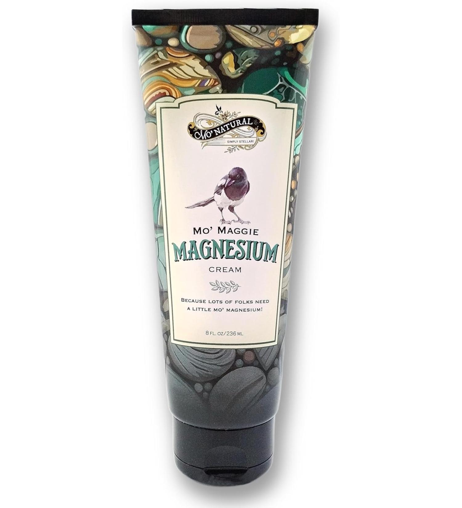 Mo Maggie Magnesium Lotion - 8oz - Highest Concentration of Zechstein Magnesium - Organic Oils & Shea Butter - by Mo' Natural - Buy Online on GoSupps.com