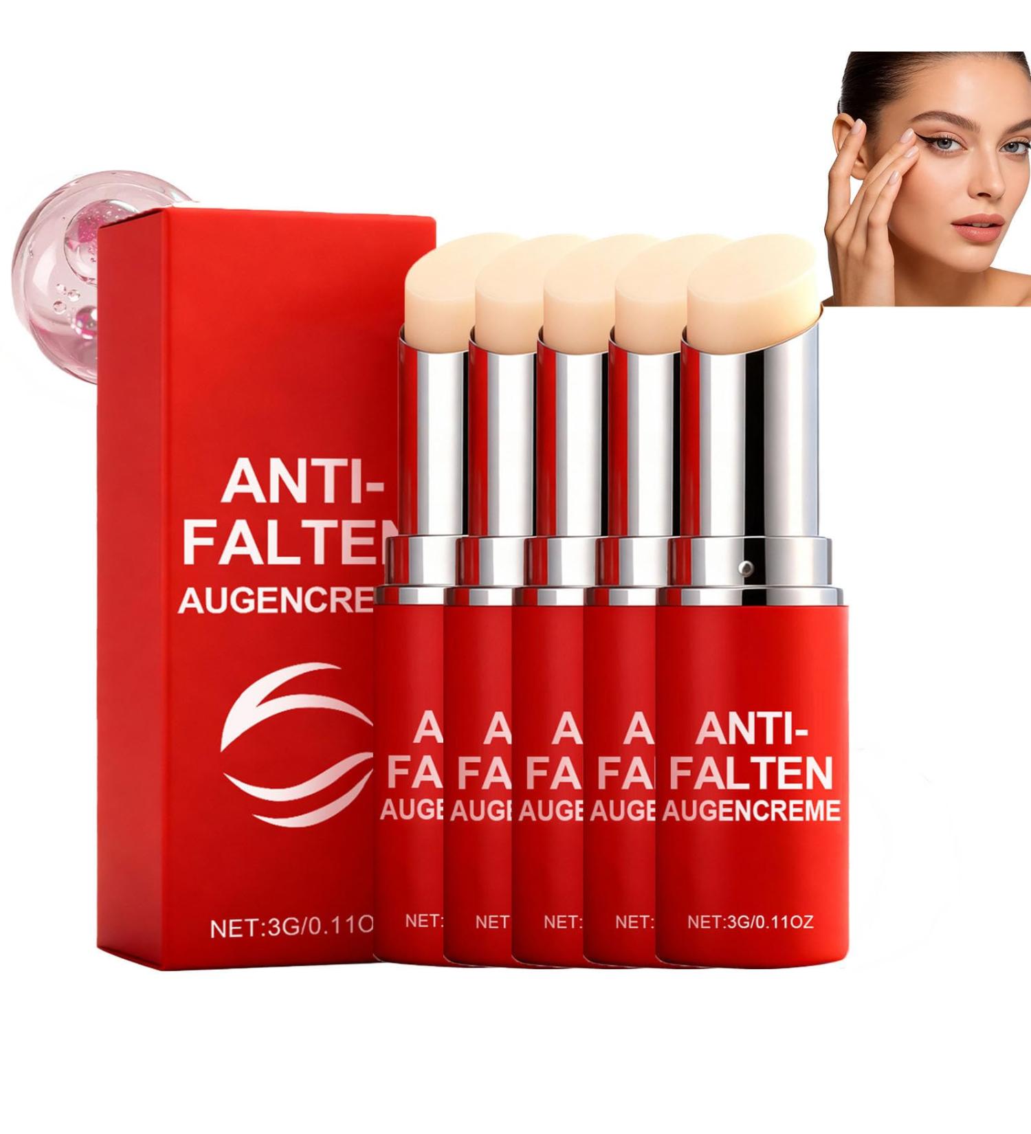  AJOG Set of 5 retinol and anti-wrinkle eye creams - For men and women - Under-eye cream for fine lines puffiness and dark circles - Smooth and hydrating - Daily anti-aging care - Buy Online on GoSupps.com