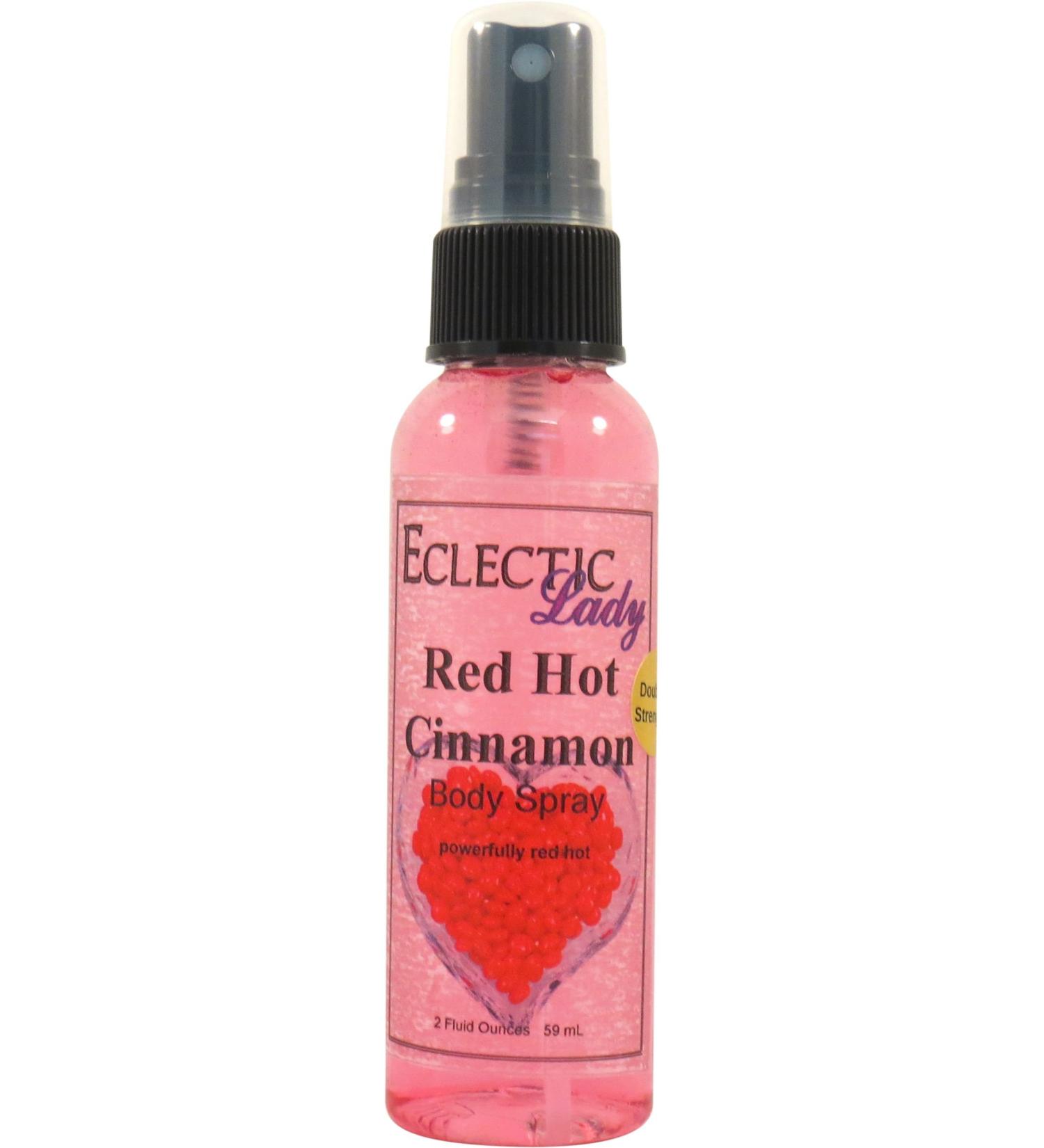 Eclectic Lady Red Hot Cinnamon Double Strength Body Spray - 2 oz Handcrafted in USA Paraben Free Moisturizing Fragrance for Women Double Strength 2 Fluid Ounces - Buy Online on GoSupps.com