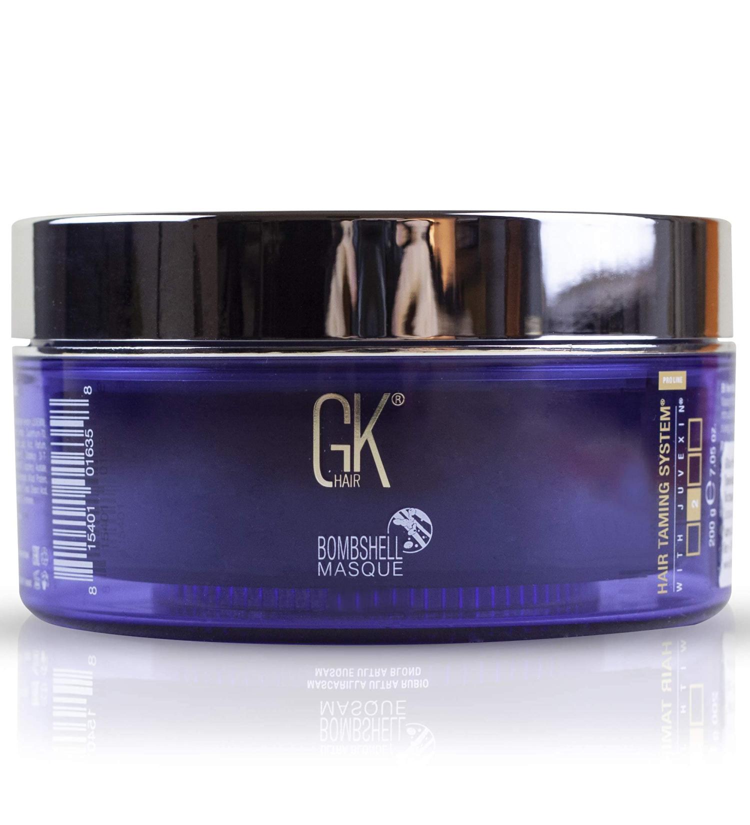 Global Keratin Ultra Blonde Bombshell Mask - 200g | Long-lasting Color & Moisturizing Treatment for All Hair Types | Unisex Hair Tinting by GKhair - Buy Online on GoSupps.com