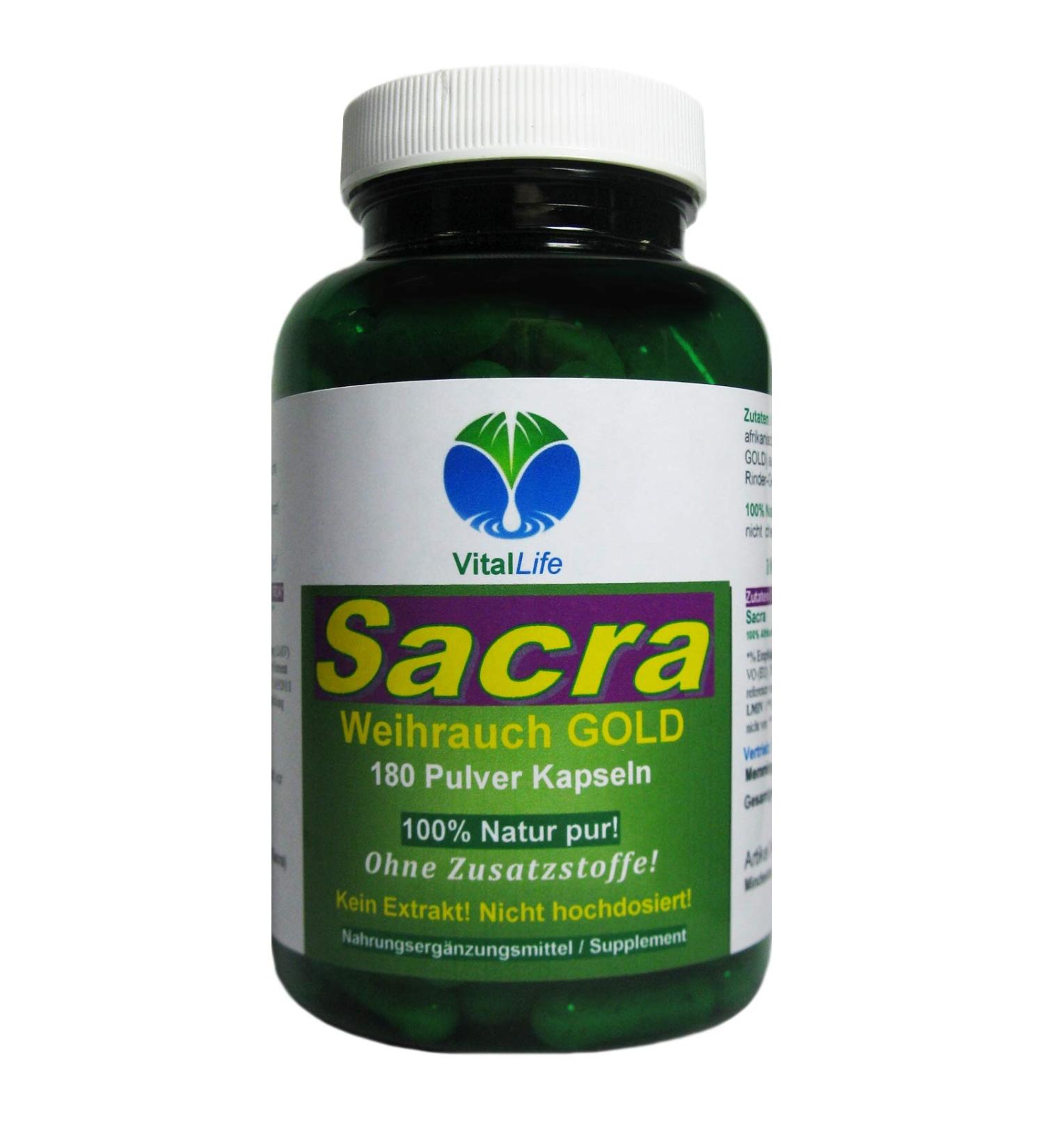 Frankincense Boswellia Sacra GOLD 180 Capsules | Pure Nature No Additives No Fillers - Shop Internationally - Buy Online on GoSupps.com
