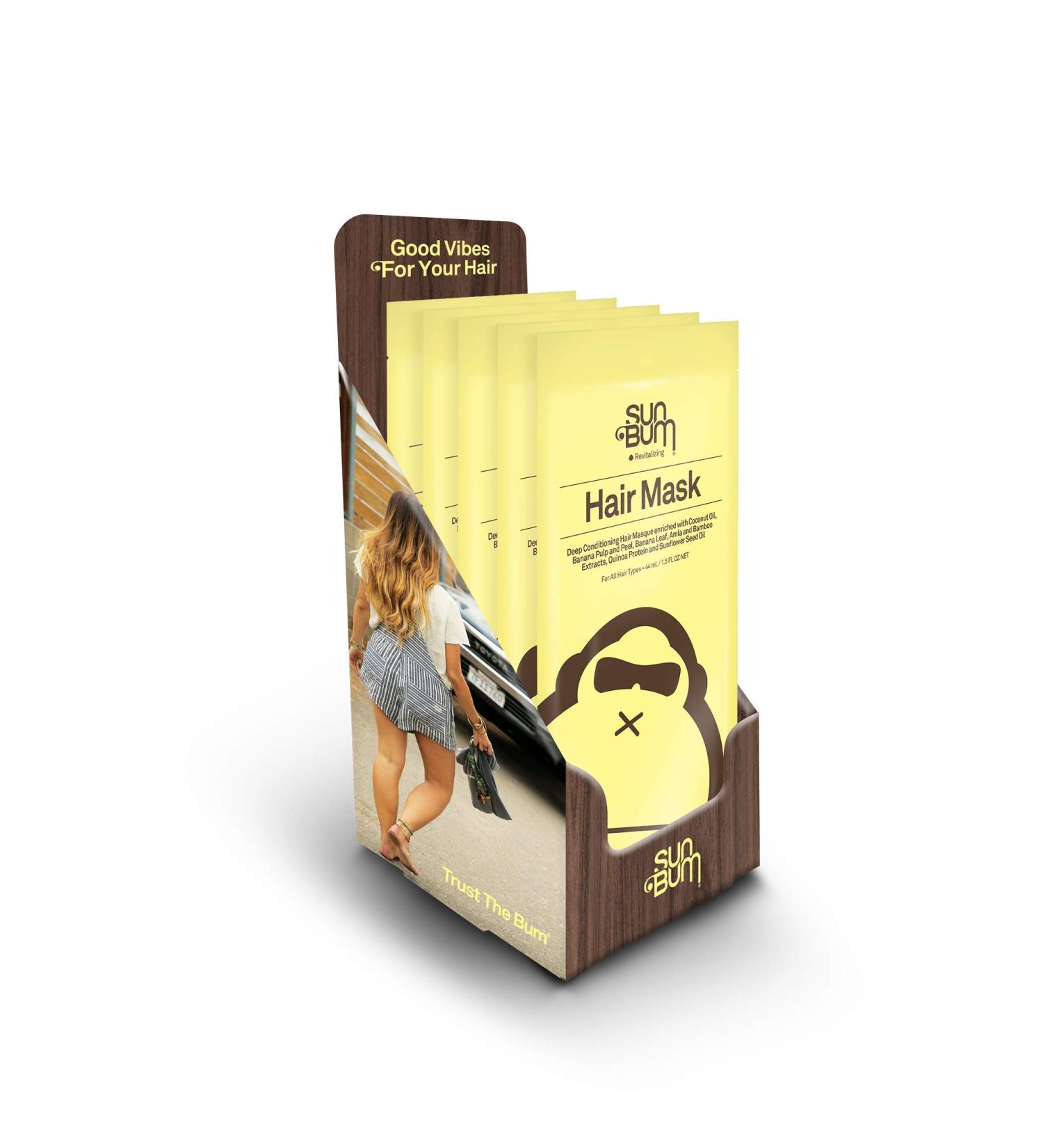 Sun Bum Revitalizing Deep Conditioning Mask - Vegan & Cruelty Free Hair Treatment 1.5 oz (Pack of 5) - Buy Online on GoSupps.com