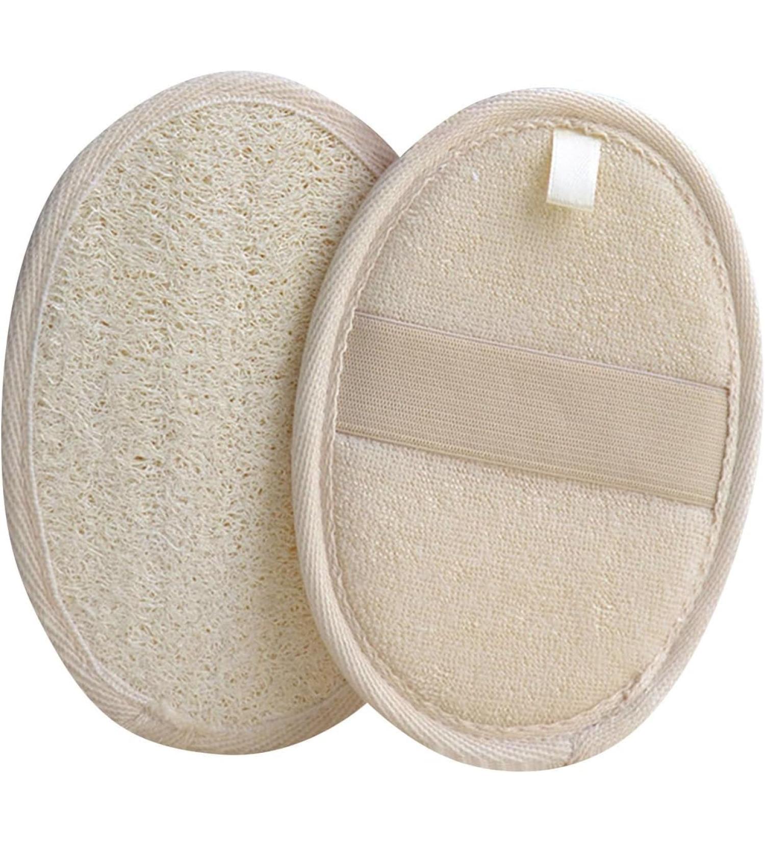 Exfoliating Loofah Sponge | Large Body Scrubber for Spa & Shower | Ideal for Men & Women - Buy Online on GoSupps.com