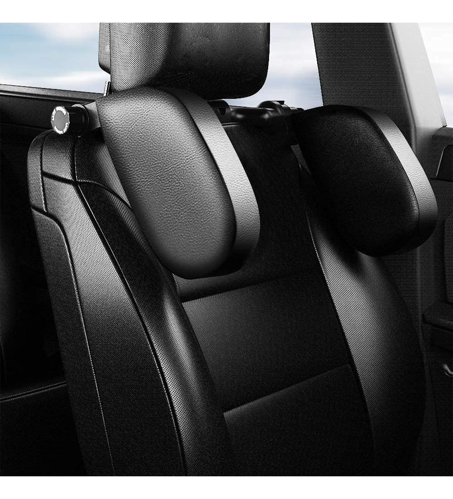 LATIT Car Seat Headrest Pillow - Premium Detachable Head Neck Support for Travel - Black (UPGRADE) - Buy Online on GoSupps.com