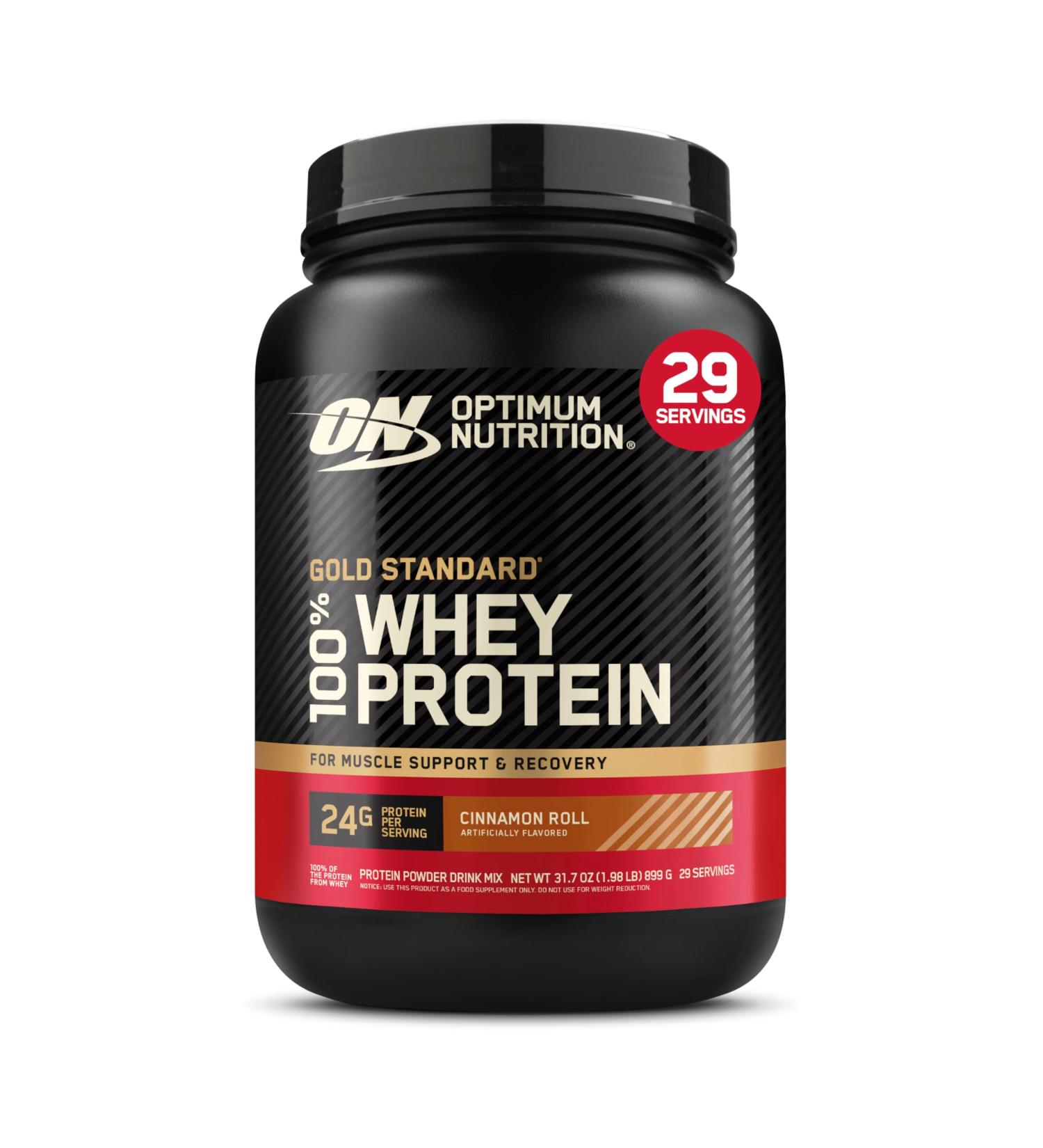 Optimum Nutrition New Flavor Gold Standard 100% Whey Protein Powder Cinnamon Roll 2 Pound (Pack of 1) (Packaging May Vary) Cinnamon Roll 2 Pound (Pack of 1) - Buy Online on GoSupps.com