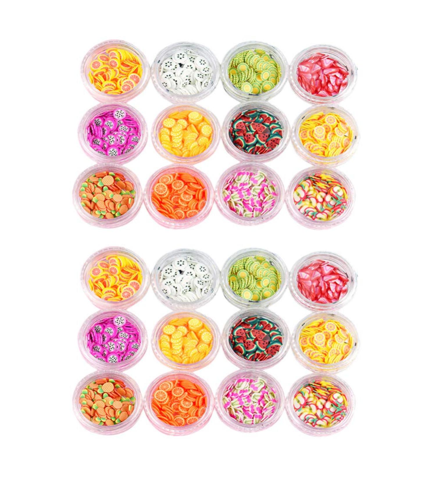 MILISTEN 2 Sets Mini 3D Fruit Slices Nail Art Decorations for Slime Crafts Nail Art and Face Decoration - Buy Online on GoSupps.com