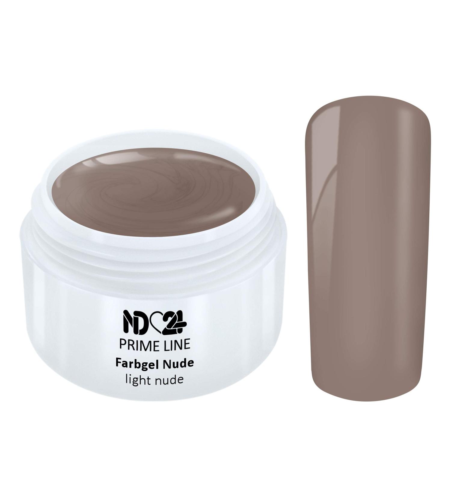 Prime Line - UV Color Gel Nude Light Nude Color Brown Studio Quality - Made in Germany - 5ml