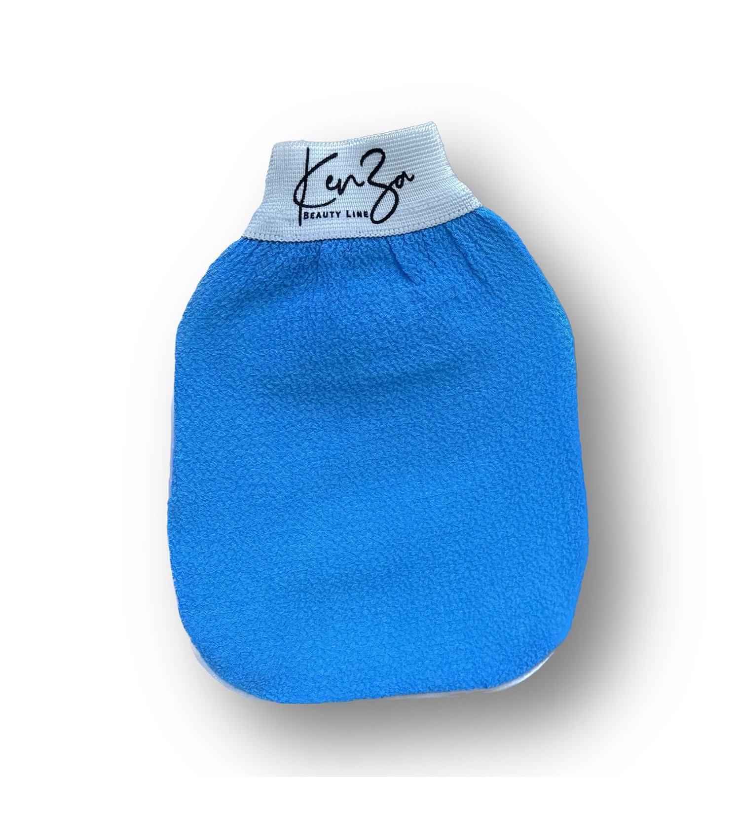 Deep Exfoliating Gloves for Shower - Naturally Remove Dead Skin | Exfoliating Body Scrubber Glove for Smooth Soft Skin (Blue) - International Shipping - Buy Online on GoSupps.com