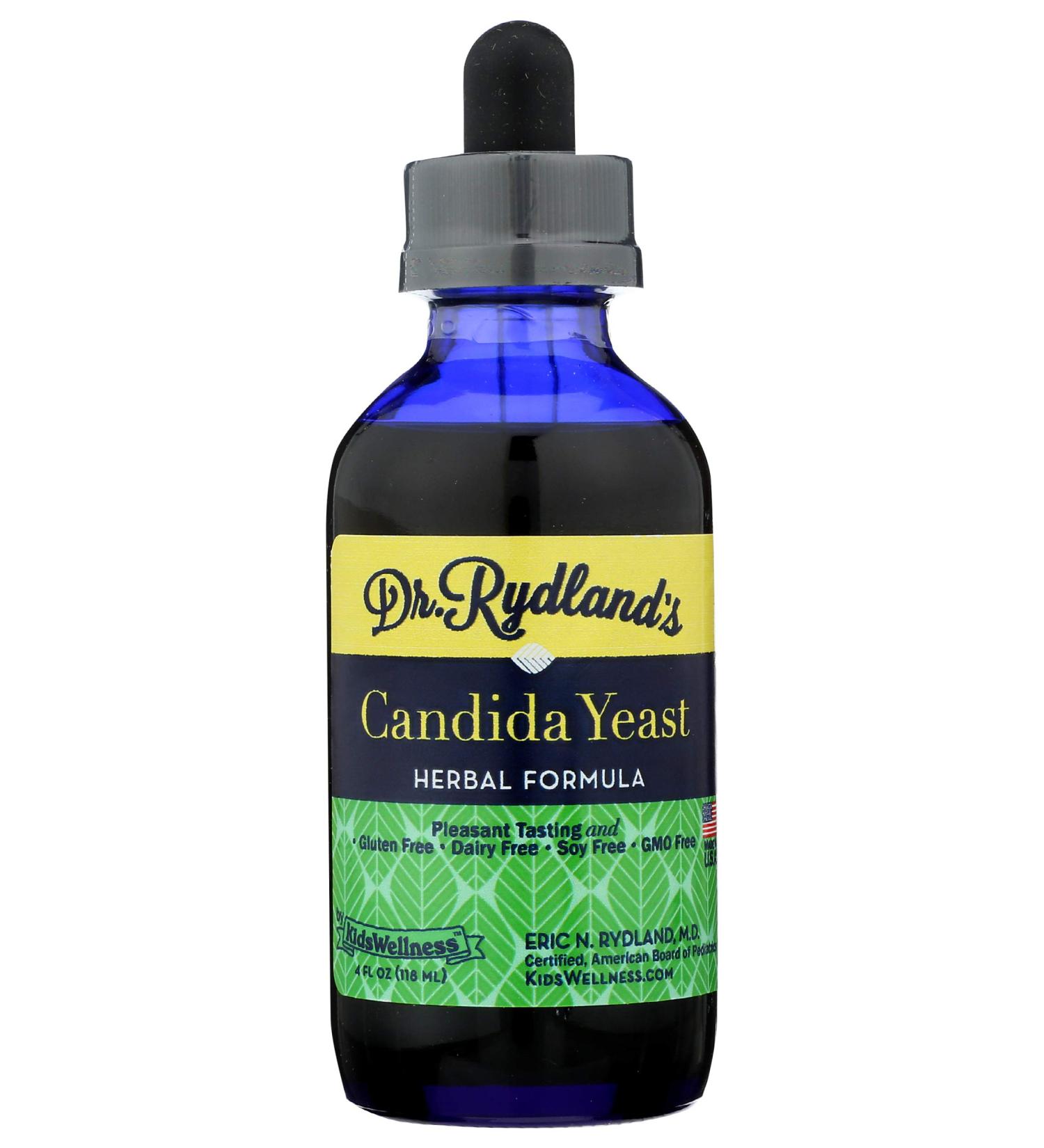Kids Wellness Herbal Candida Yeast Formula - Gluten Free, 4 Fl Oz | Dr. Rydland - Buy Online on GoSupps.com