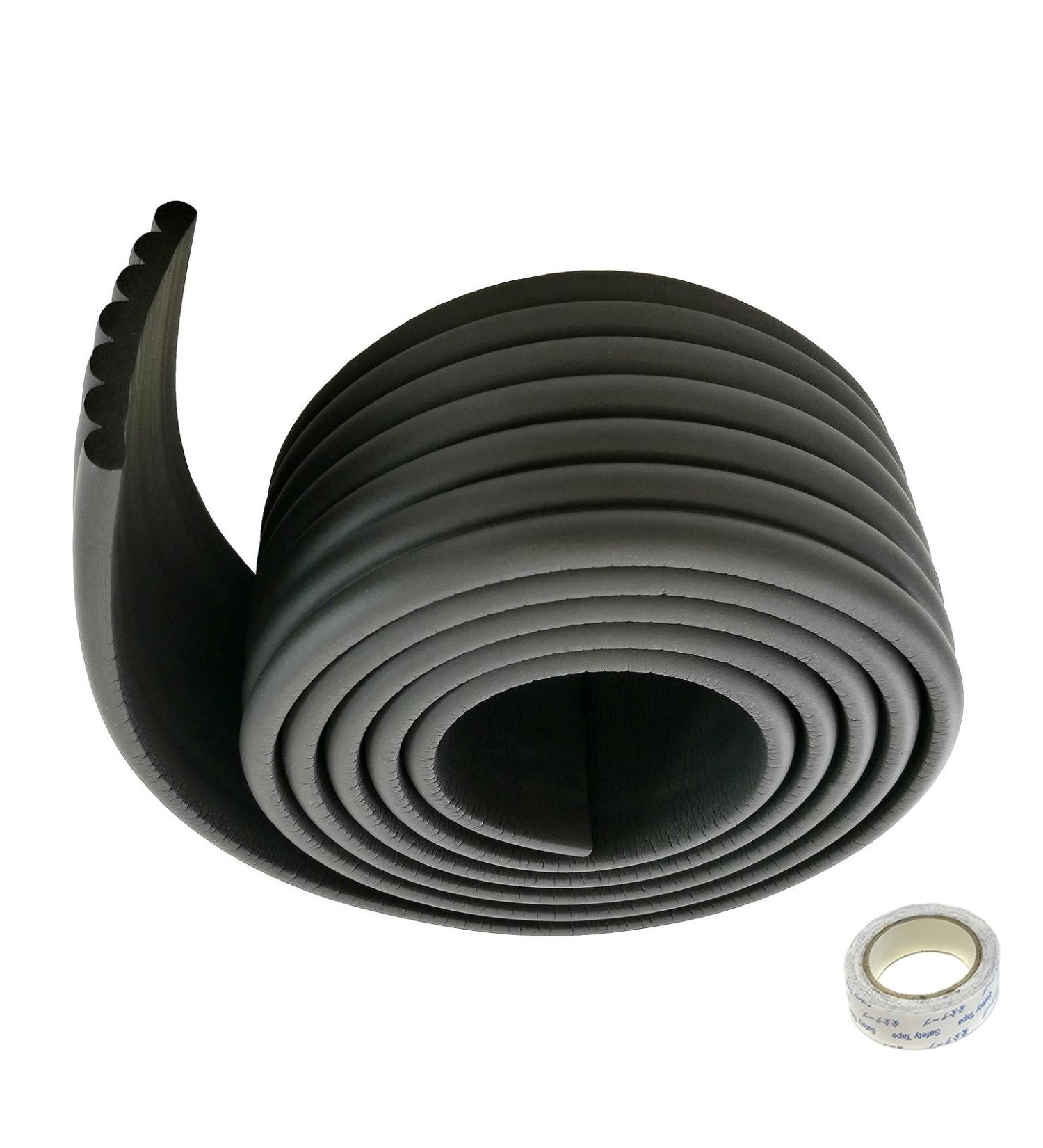 TUKA Multi-Purpose Foam Protector Kit 2M x 80mm Universal Anti Collision Protector Safety of Child Baby Senior | Thick Childproofing Safety Protection Securing Objects and Surfaces. TKD7002 black 2 M x 80mm Universal Foam Protector Black - Buy Online on GoSupps.com