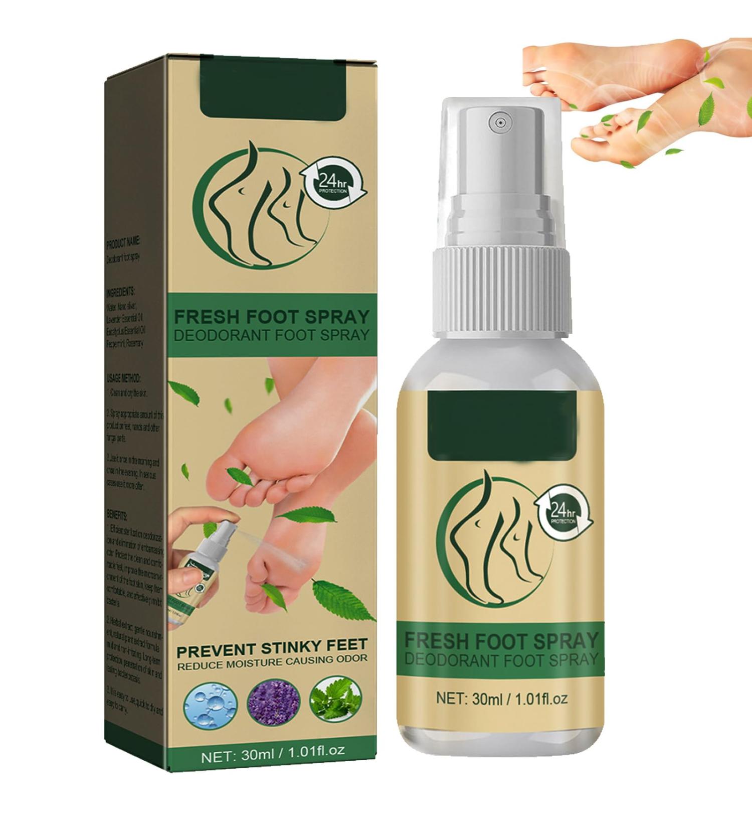 Sweaty Feet Foot Spray Foot Spray Anti sweat spray Foot Spray Odor Eliminators Spray Effectively Eliminate Foot Odor Anti Foot Odor Fast Deodorization - Keep Freshes & Dry for a Long Time 30ml - Buy Online on GoSupps.com