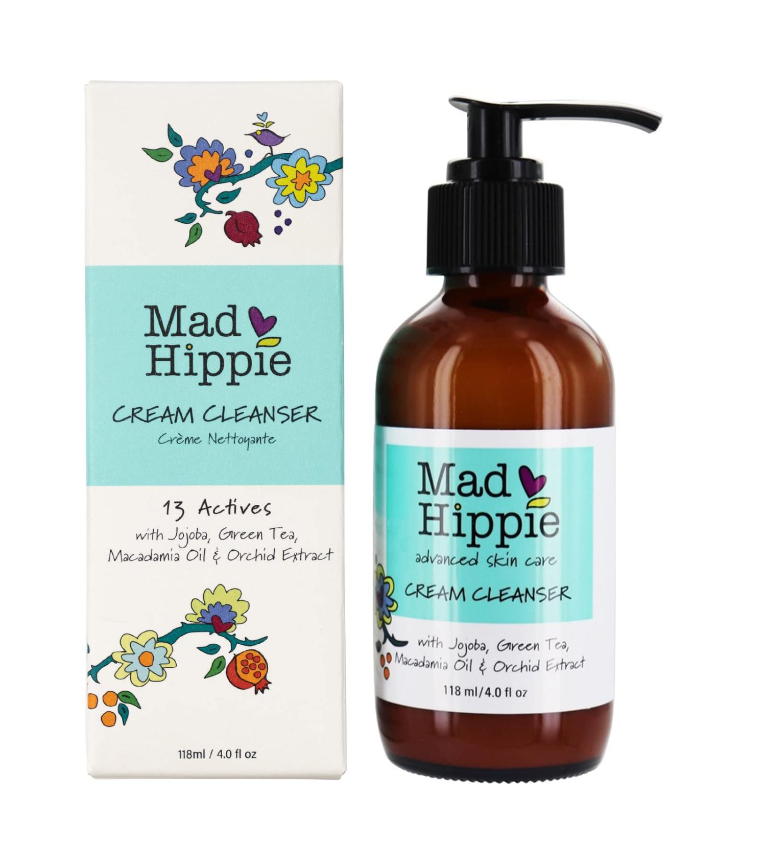 Mad Hippie Hydrating Cream Cleanser with Jojoba Oil, Green Tea & Hyaluronic Acid - 4 Fl Oz - Buy Online on GoSupps.com