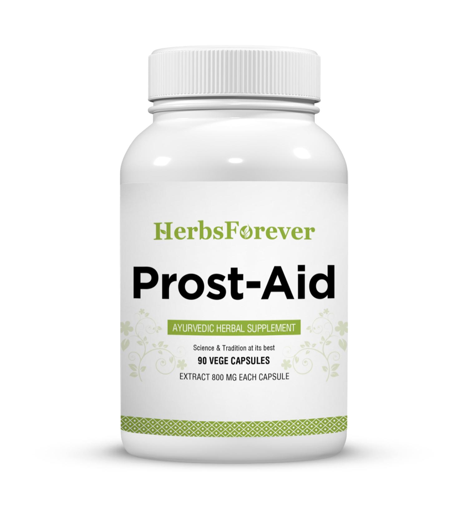 Herbsforever Prost-Aid Capsule Prostate Supplement Promotes Prostatic Health 90 Capsules - Buy Online on GoSupps.com