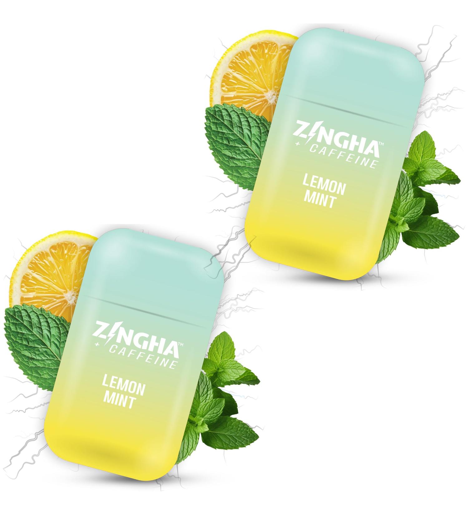 Caffeinated Aromatherapy Nasal Inhaler Stick Natural Energy Boost with Essential Oils + Caffeine Focus, Refresh & Breathe Easy (Lemon Mint) 2pk Lemon Mint - Buy Online on GoSupps.com