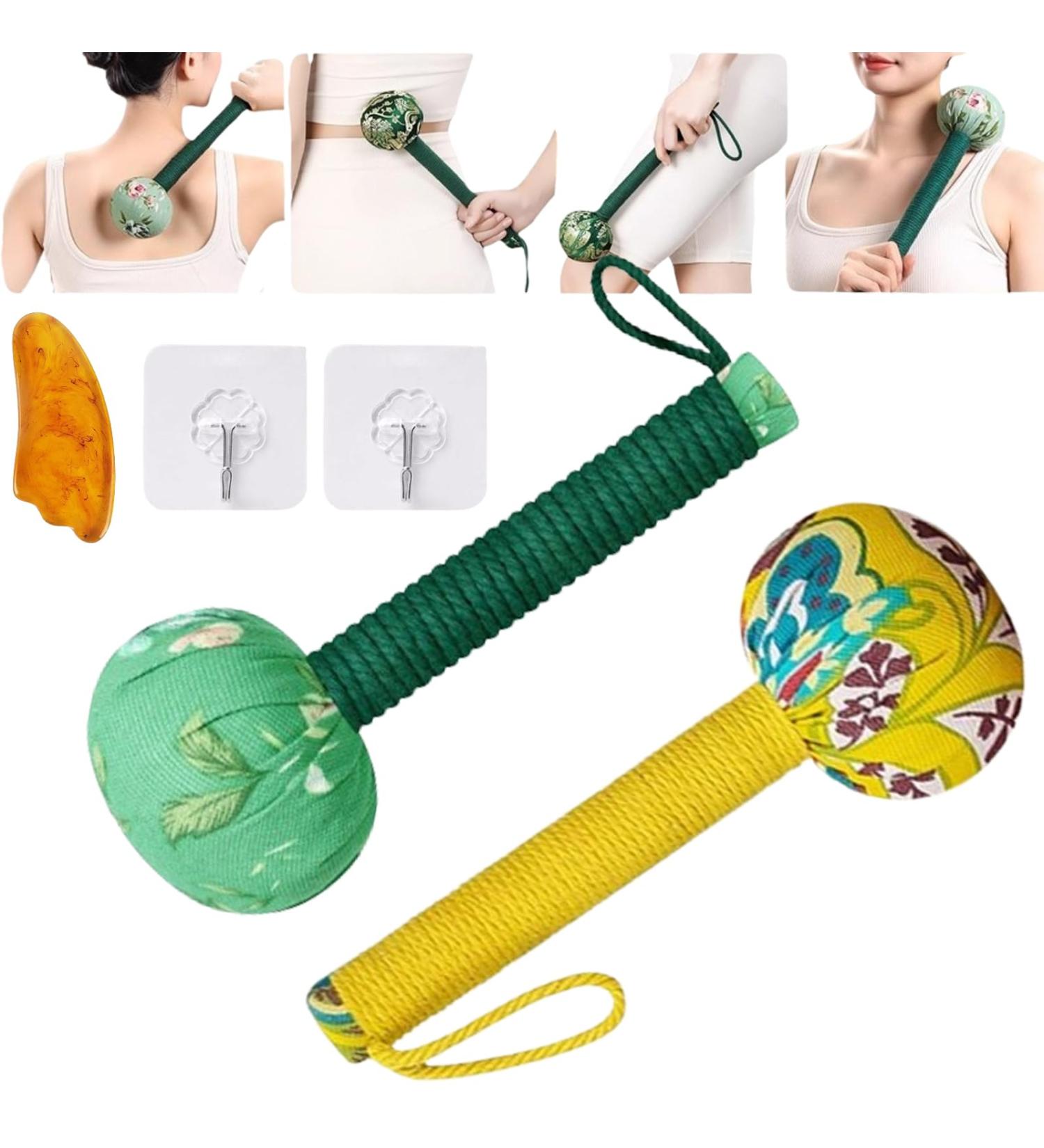 Buy 2-g Lymphatic Drainage Hammer Stick | Manual Massage Hammer for Muscle Relaxation | 26cm Wormwood Massage Tool - International Shipping Available - Buy Online on GoSupps.com