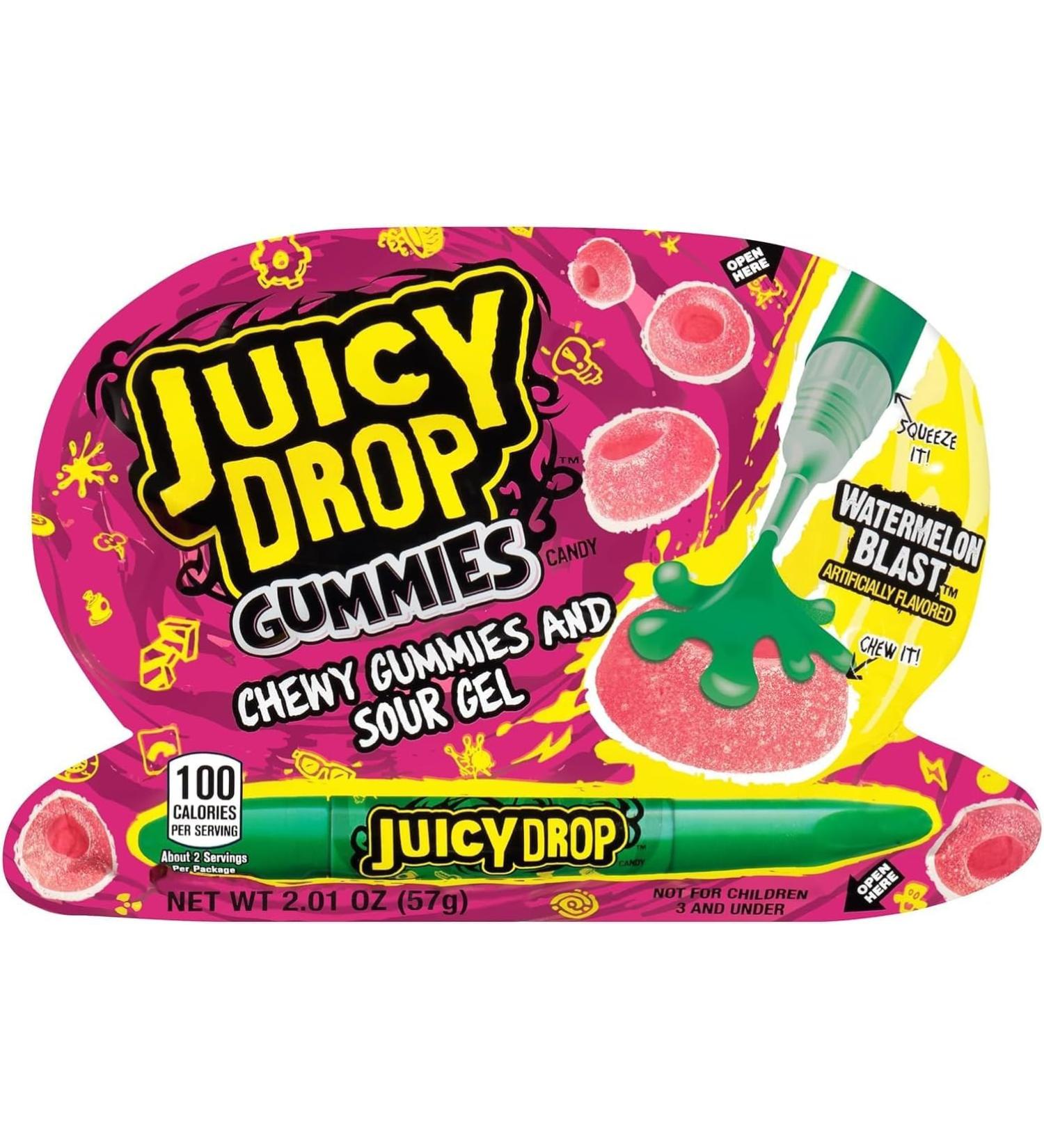 Juicy Drop Gummies Candy Sweet Gummies & Sour Gel Pen 6 x 57g Delicious Tasty And Twisty Treat Gift Hamper For Birthday Christmas Sold By Kidzbuzz - Buy Online on GoSupps.com