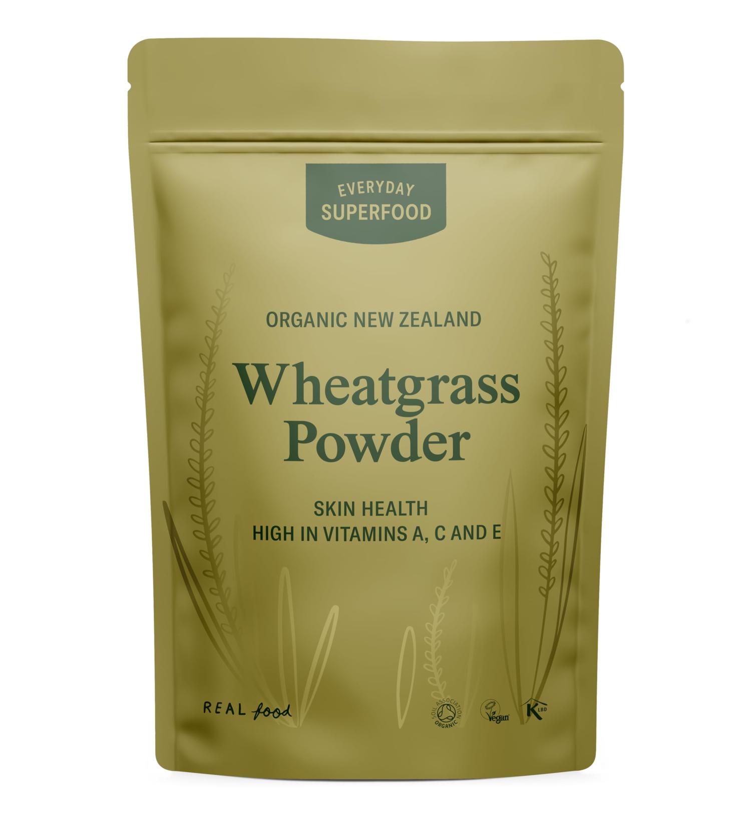 Everyday Superfood Organic New Zealand Wheatgrass Powder High Vitamins Perfect in Juice and Smoothies (50g) 50 g (Pack of 1)