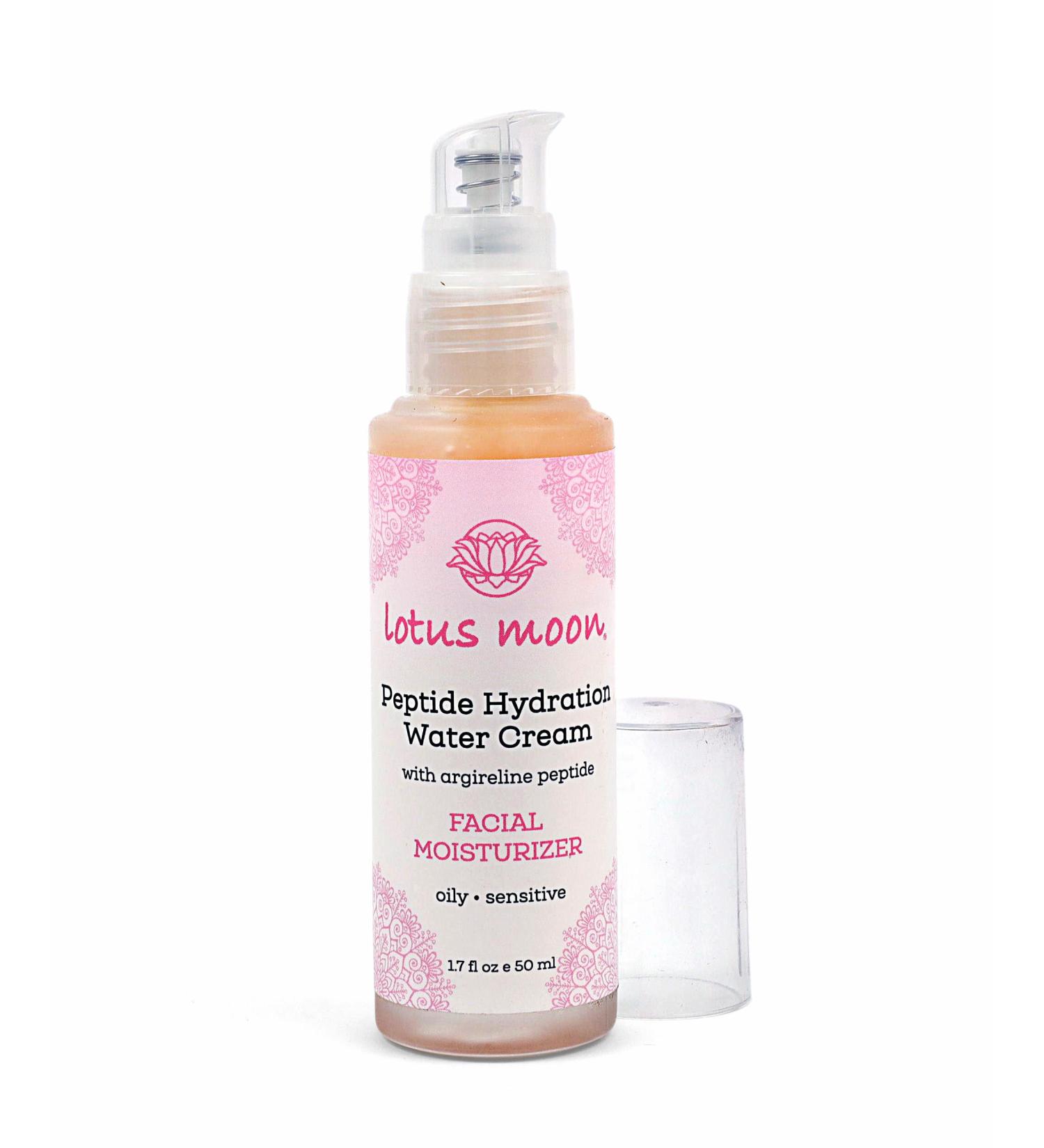 Lotus Moon Peptide Hydration Water Cream - Argireline Infused Clean & Cruelty-Free Skincare | 1.7 fl oz (50 ml) - Shop Internationally - Buy Online on GoSupps.com