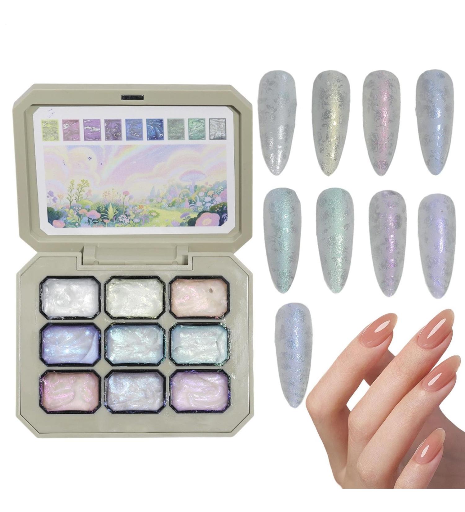 Chip-on Gel Nail Polish | Ombr Gel Effect 9 Requaders | Solid Decorative Sticker | Durable 22.5g Nail Art Ideal for Home Use Salon Travel Vacation - Buy Online on GoSupps.com