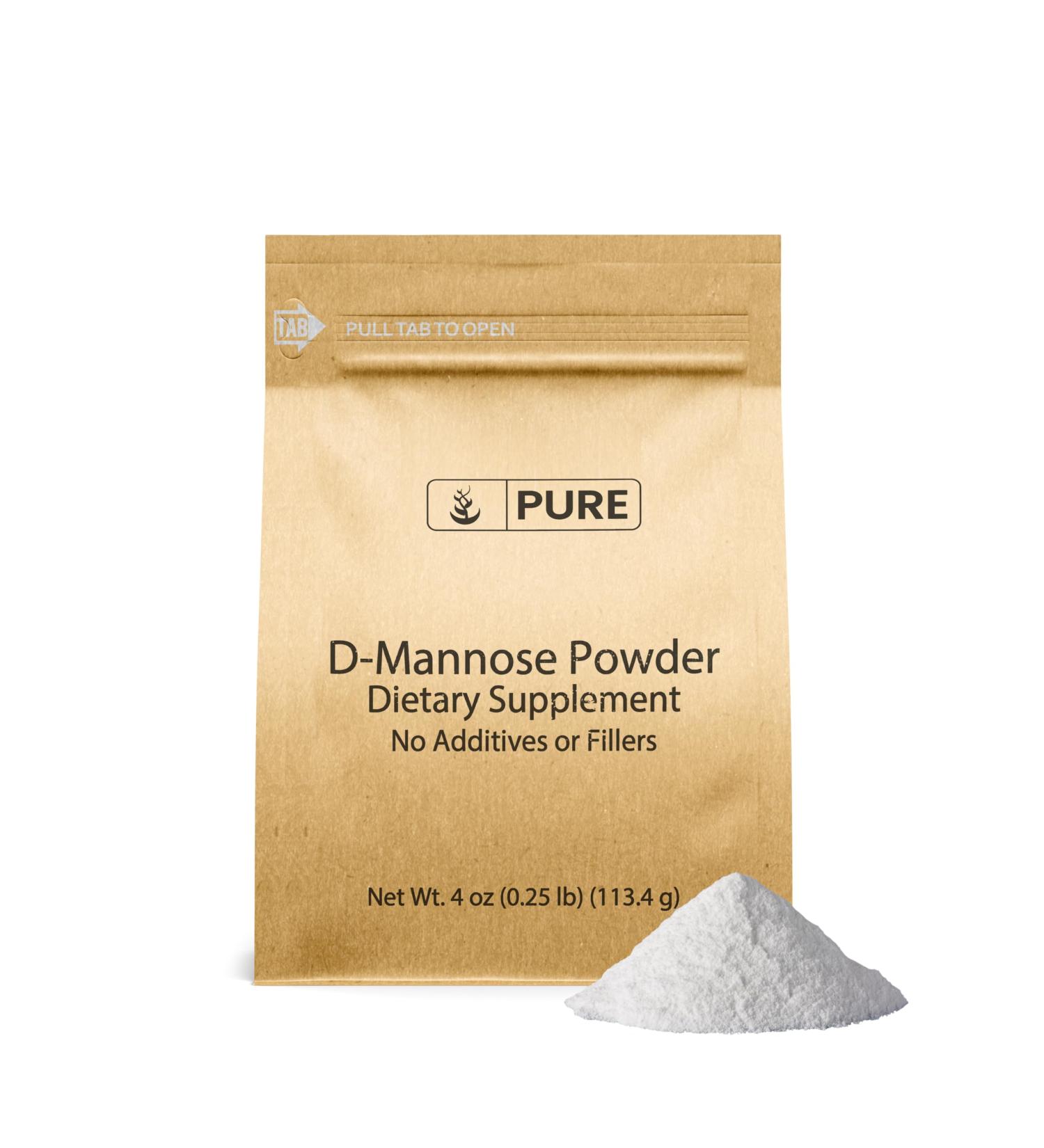 Pure Original Ingredients D-Mannose 4oz - Non-GMO Dietary Supplement | Lab-Verified for Optimal Health - Buy Online on GoSupps.com