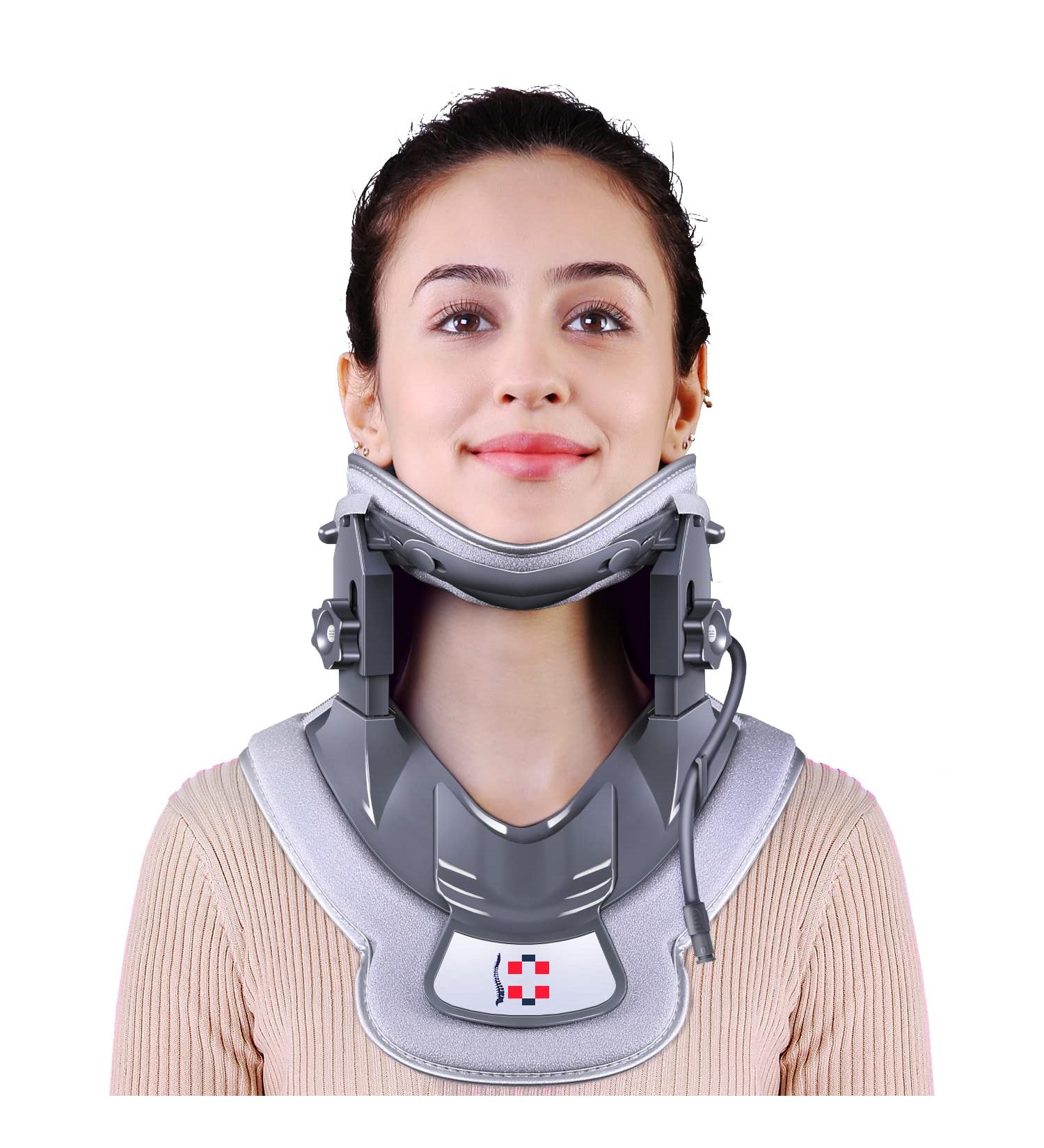 Cervical Neck Traction Device | 3 Power Traction + Airbag Support | (Brand Name) - Buy Online on GoSupps.com