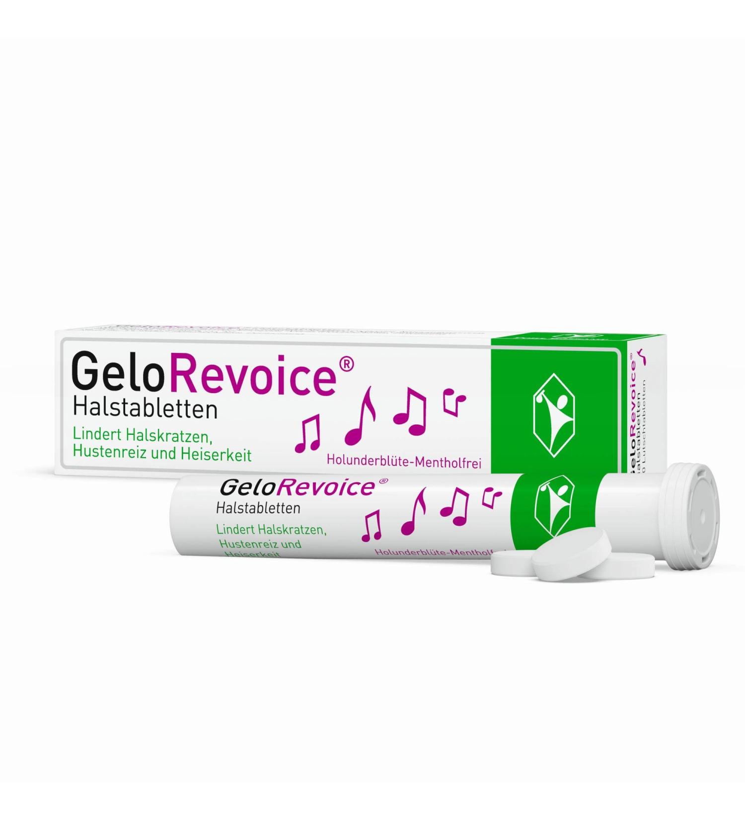 GeloRevoice Elderflower Lozenges - Menthol-free | 20 pcs - Buy Online on GoSupps.com