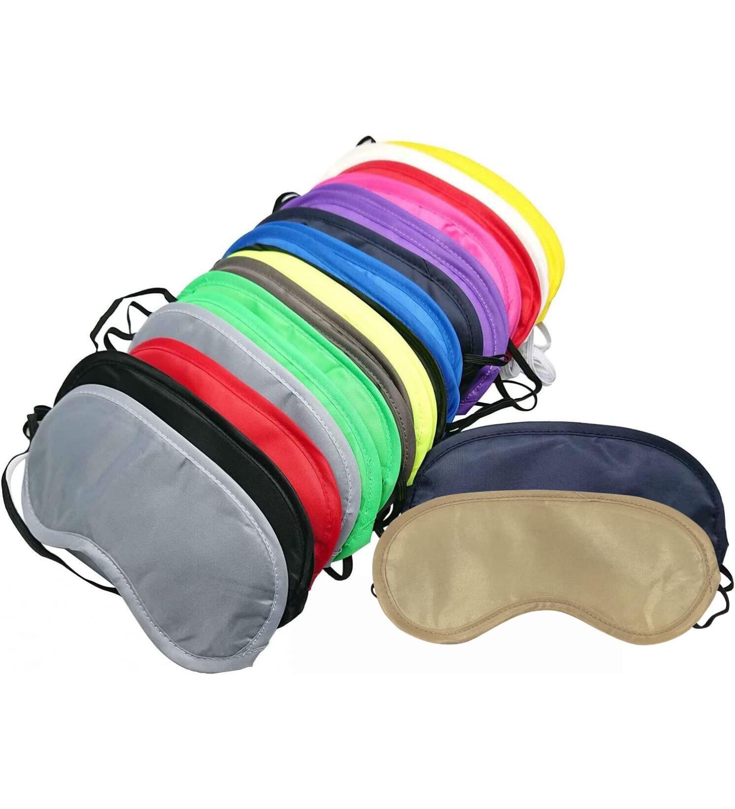 26-Piece Eye Mask Blindfold Set for Travel, Sleep, and Party - Nose Pad, 13 Colors - Buy Online on GoSupps.com