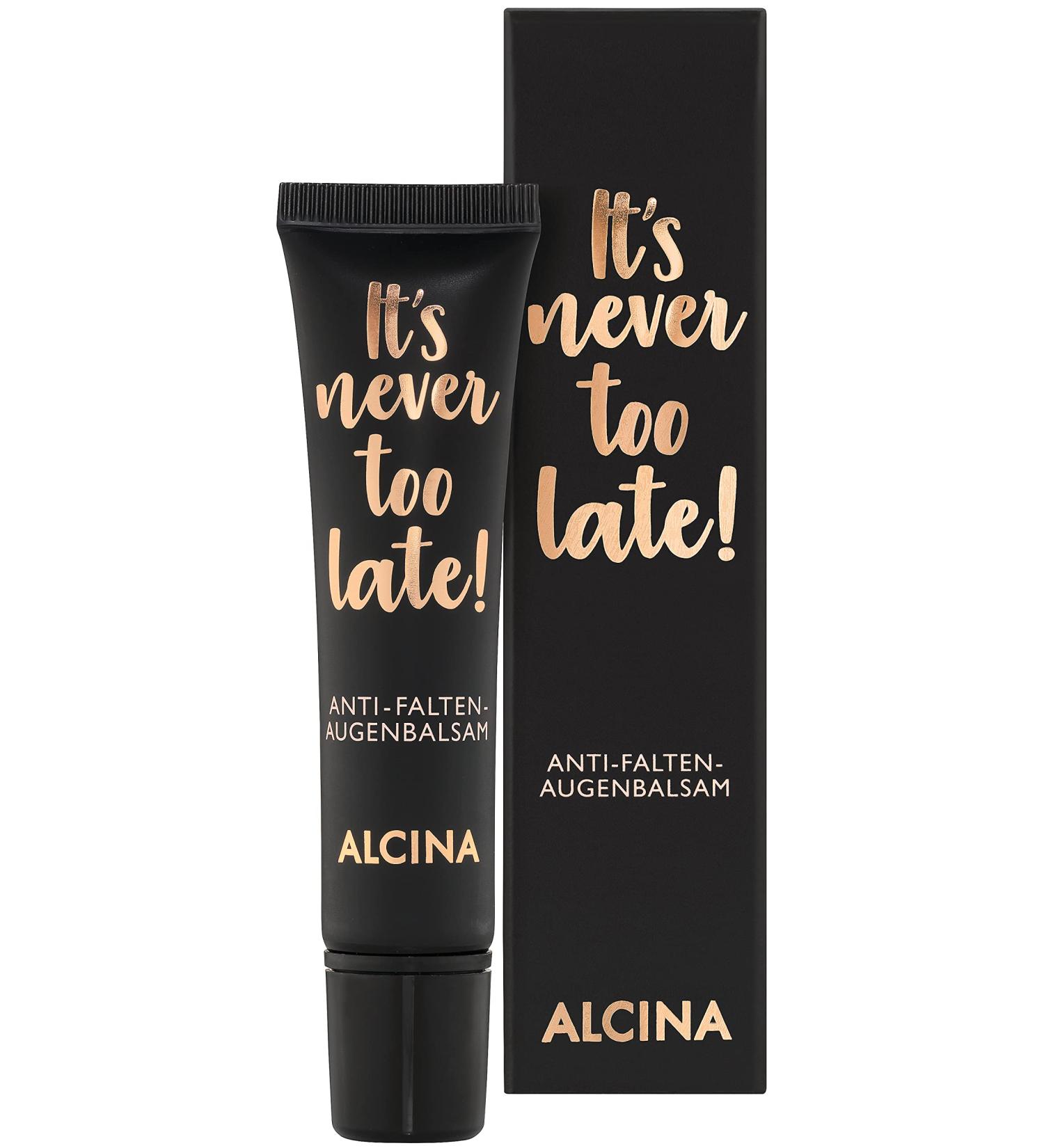 Alcina It s Never Too Late Anti-Wrinkle Eye Balm - 15ml | Anti-Aging Eye Cream for Folds & Lines | International Shipping Available - Buy Online on GoSupps.com