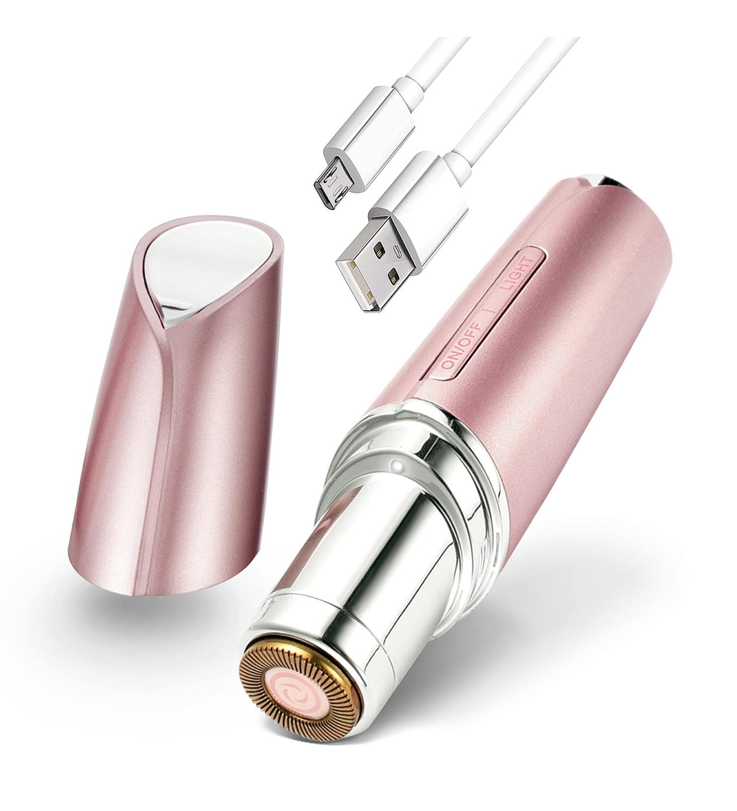 Yoove Facial Hair Removal for Women | Painless USB Rechargeable Electric Shaver & Bikini Trimmer (Rose) - Buy Online on GoSupps.com