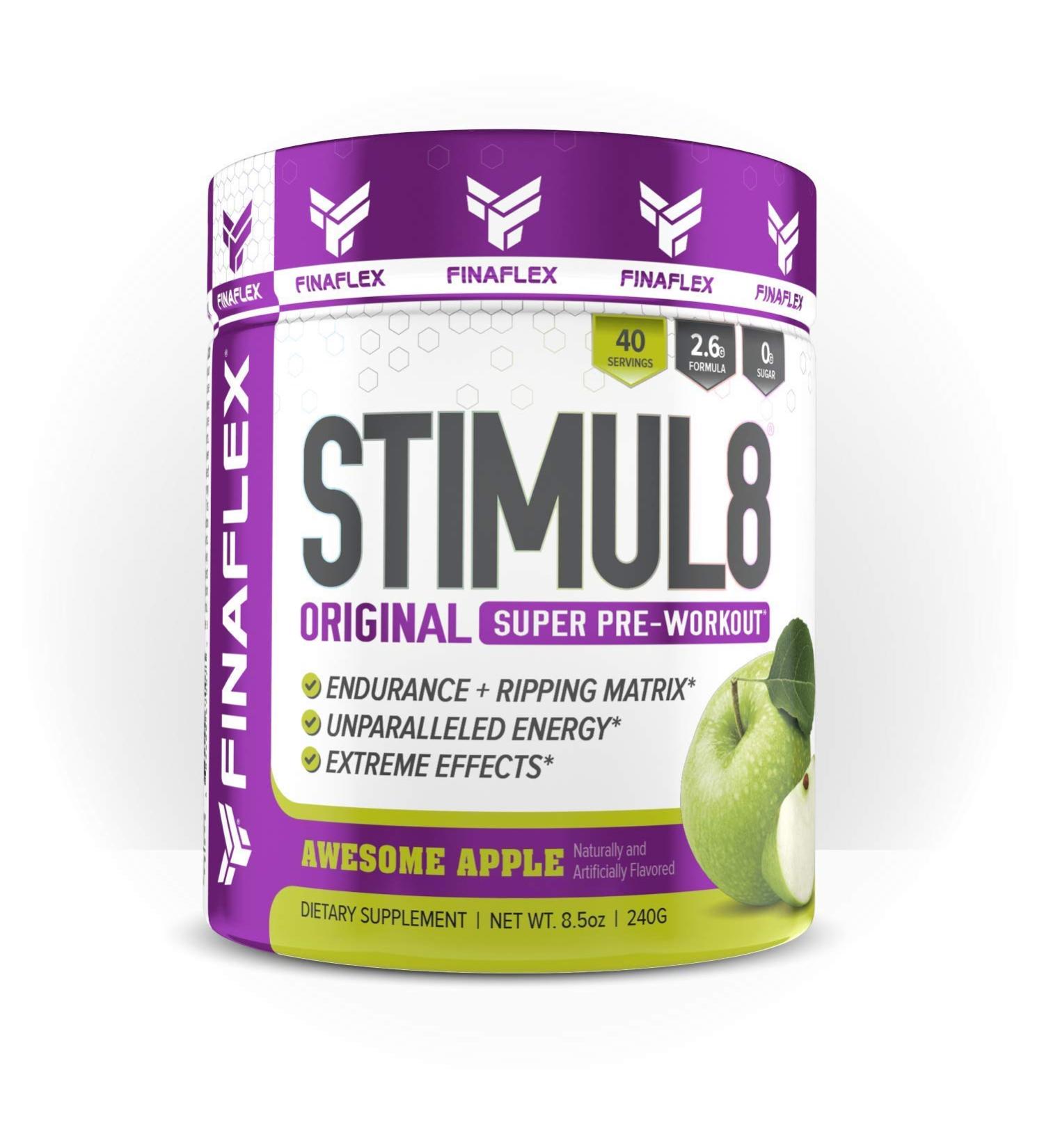STIMUL8 Original Super Pre Workout - Apple Blast - 40 Servings | Best Energy & Focus Boost - Buy Online on GoSupps.com